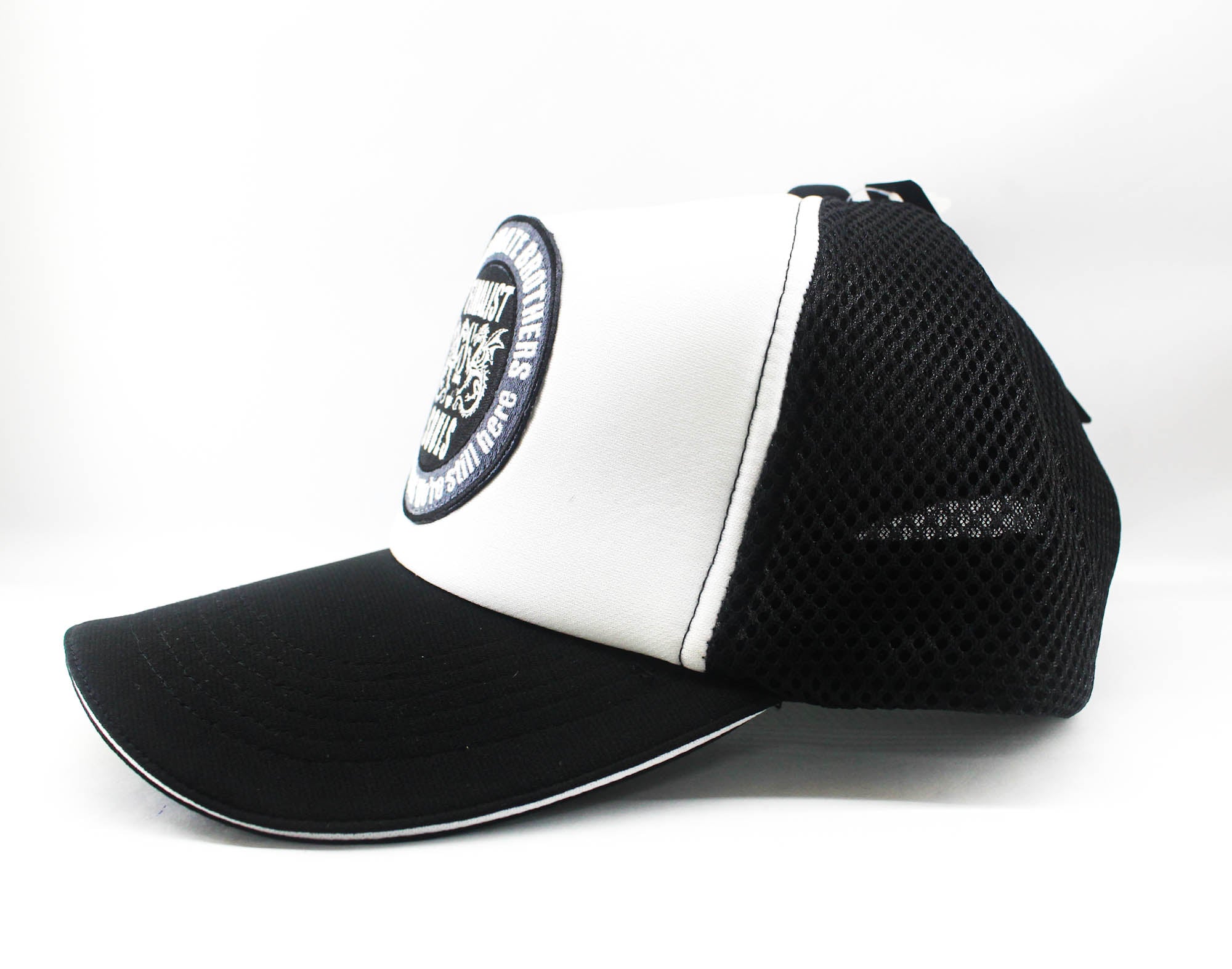 Souls Cap Double Russell American Cap Free Size White Black (0500)