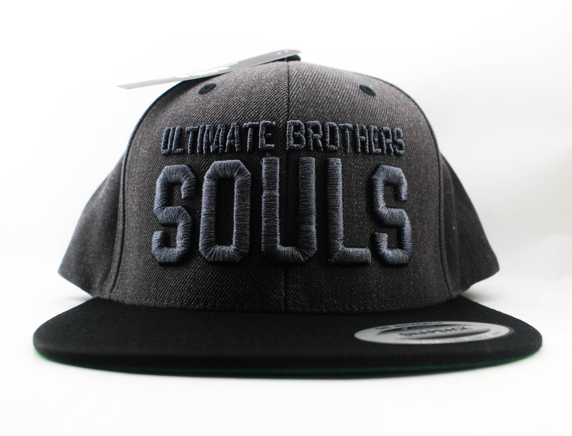 Souls Cap Flat Cap Free Size Dark Heather Black Gray (2638)