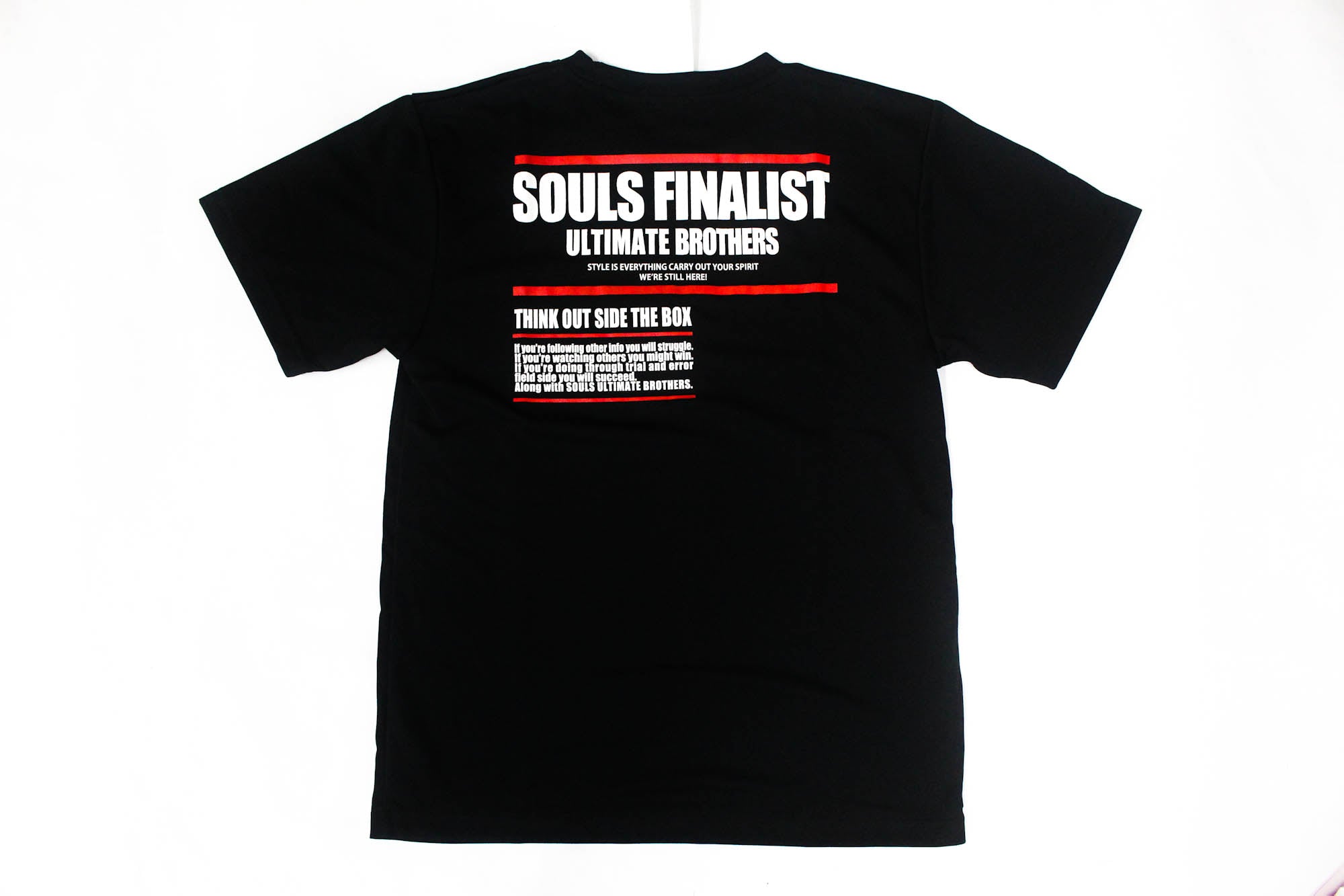 Souls T-Shirt Dry Fit Short Sleeves Logo Size L Black (4632)