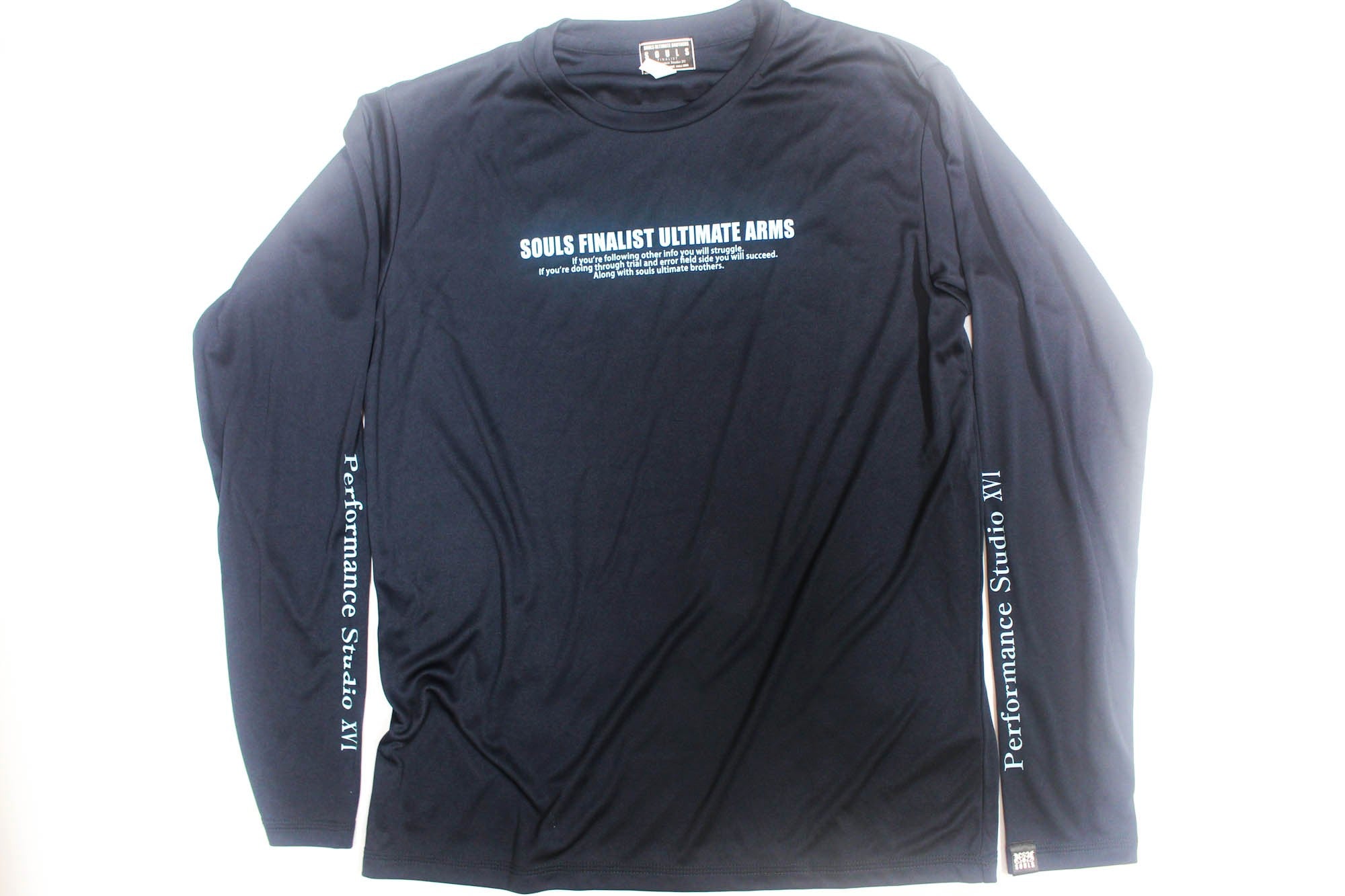 Souls T-Shirt Dry Fit Long Sleeves Dragon Size L Navy (4755)
