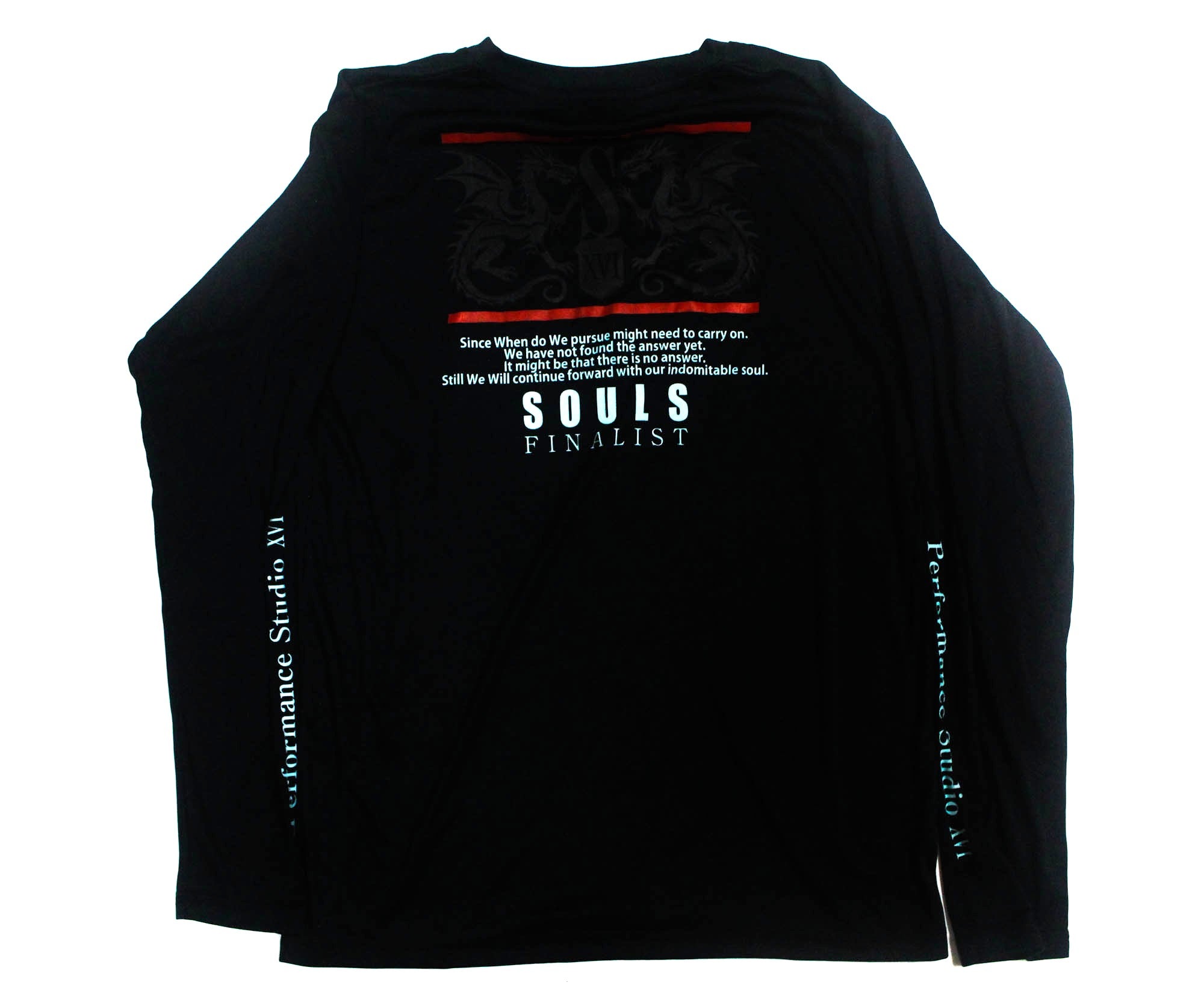 Souls T-Shirt Dry Fit Long Sleeves Dragon Size LL Navy (4762)