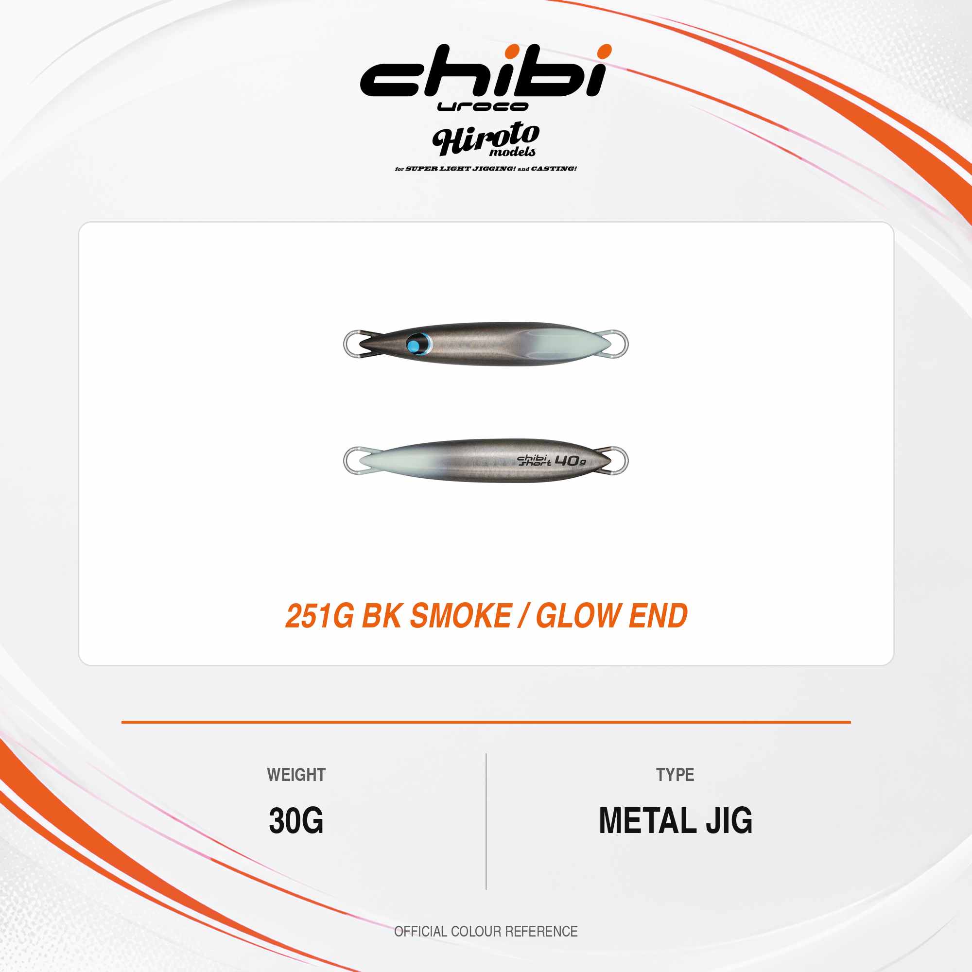 Uroco Metal Jig Chibi Uroco Short 30 grams Hiroto 251G (8973)