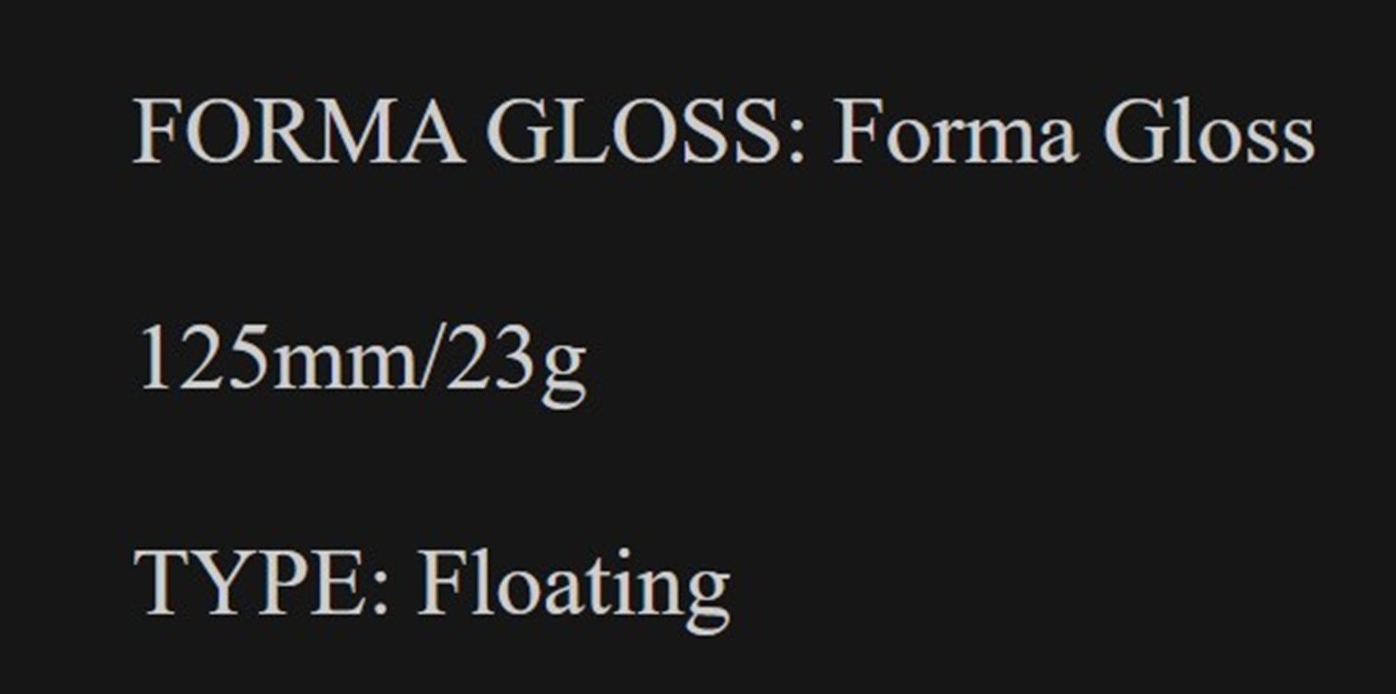 Little Jack Forma Gloss 125mm 23 grams Floating Lure 06 (6774)