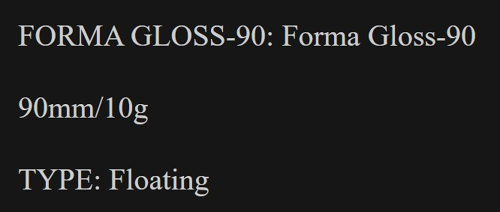 Little Jack Forma Gloss 90mm 10.5 grams Floating Lure 04 (8006)