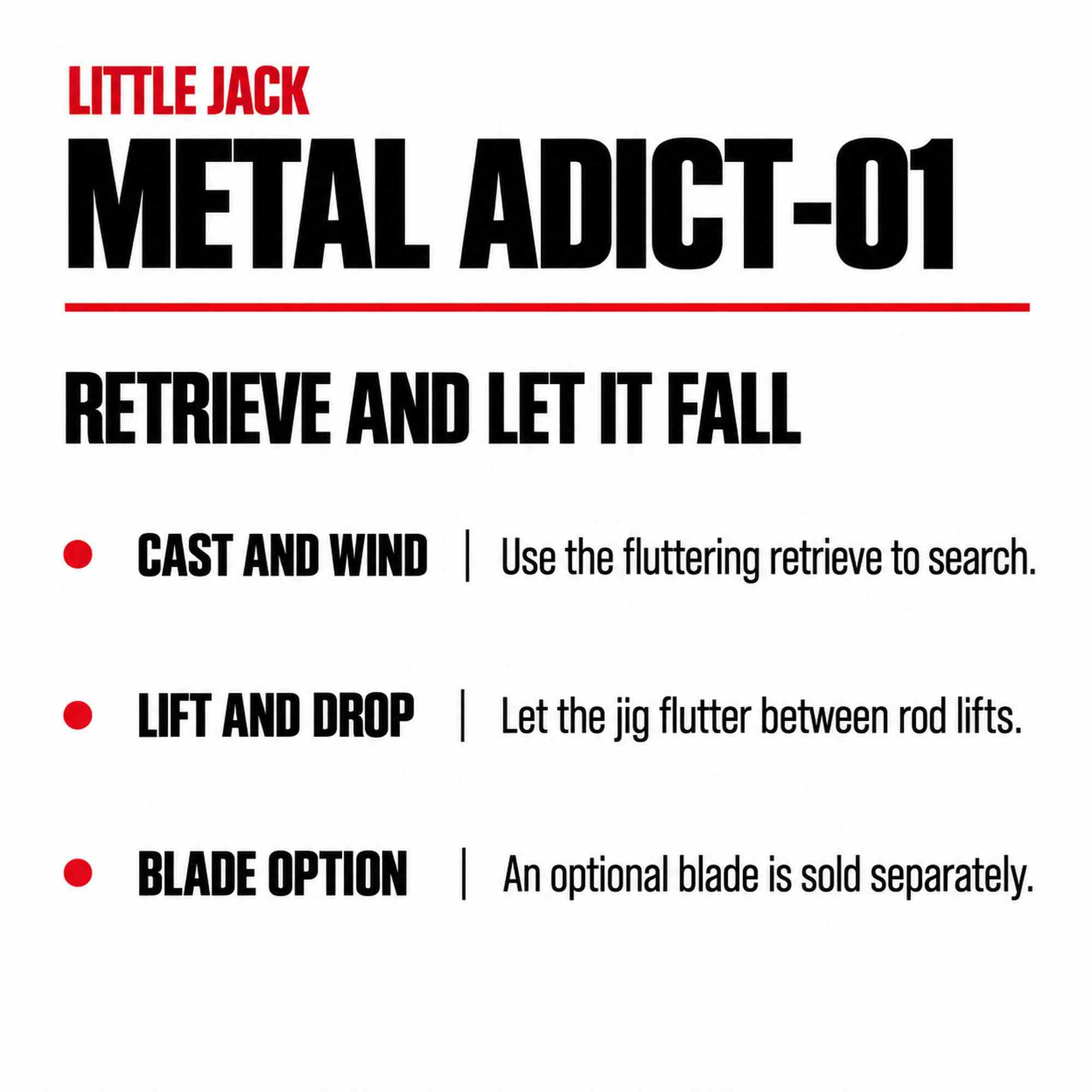 Little Jack Metal Jig Metal Adict 01 51mm 12 grams 10 (8181)