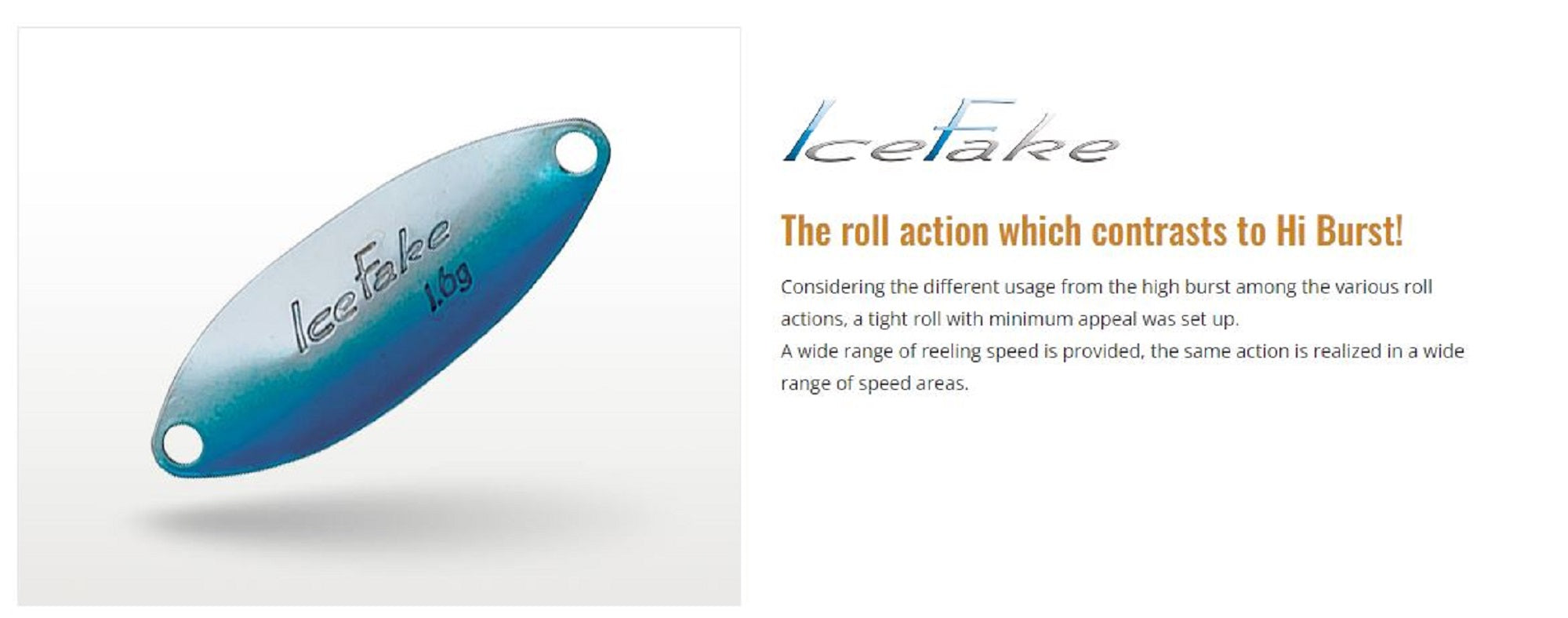 Valkein Spoon Ice Fake 2.6 grams Sinking Lure No.13 (5722)