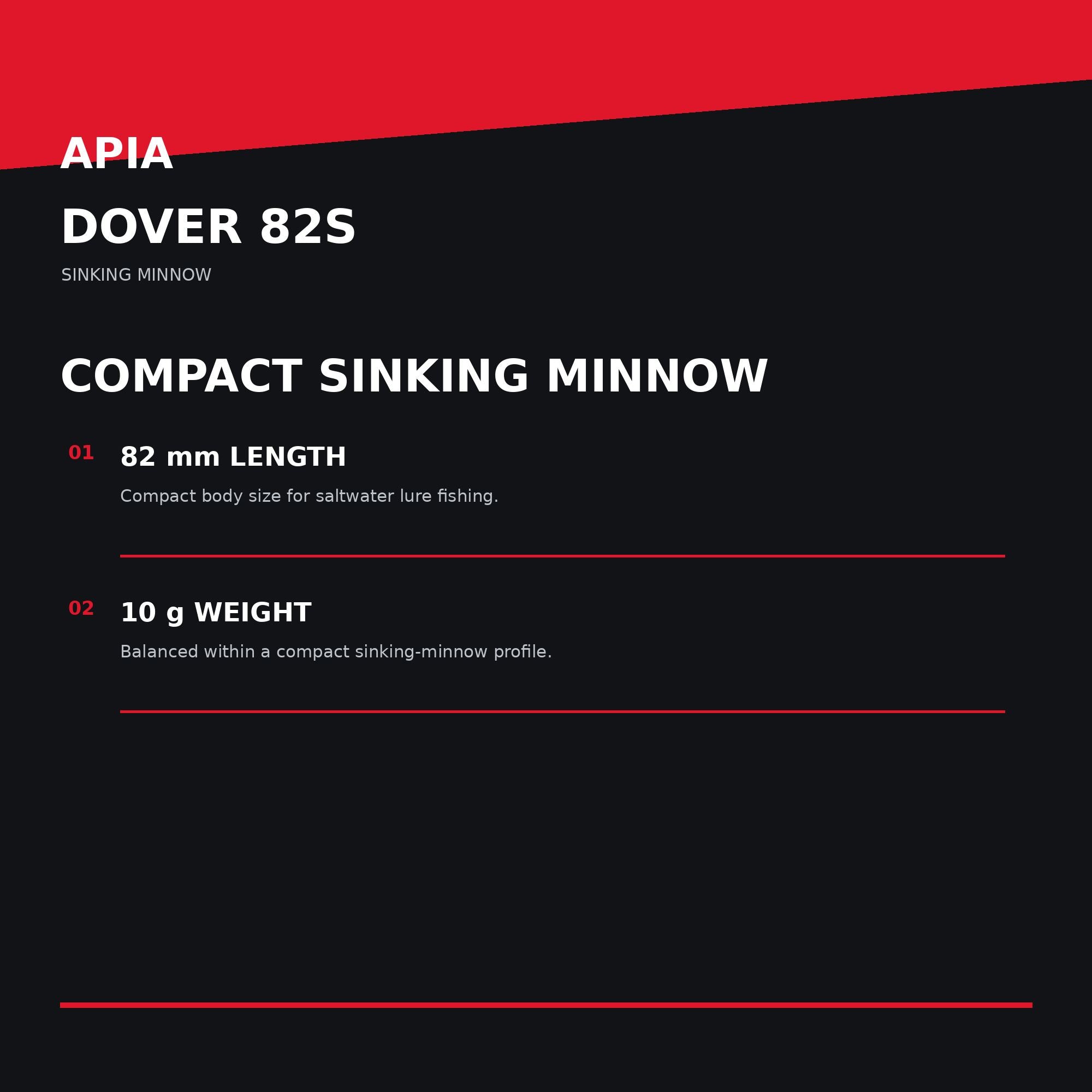 Apia Dover 82S Sinking Lure 07 (3479)