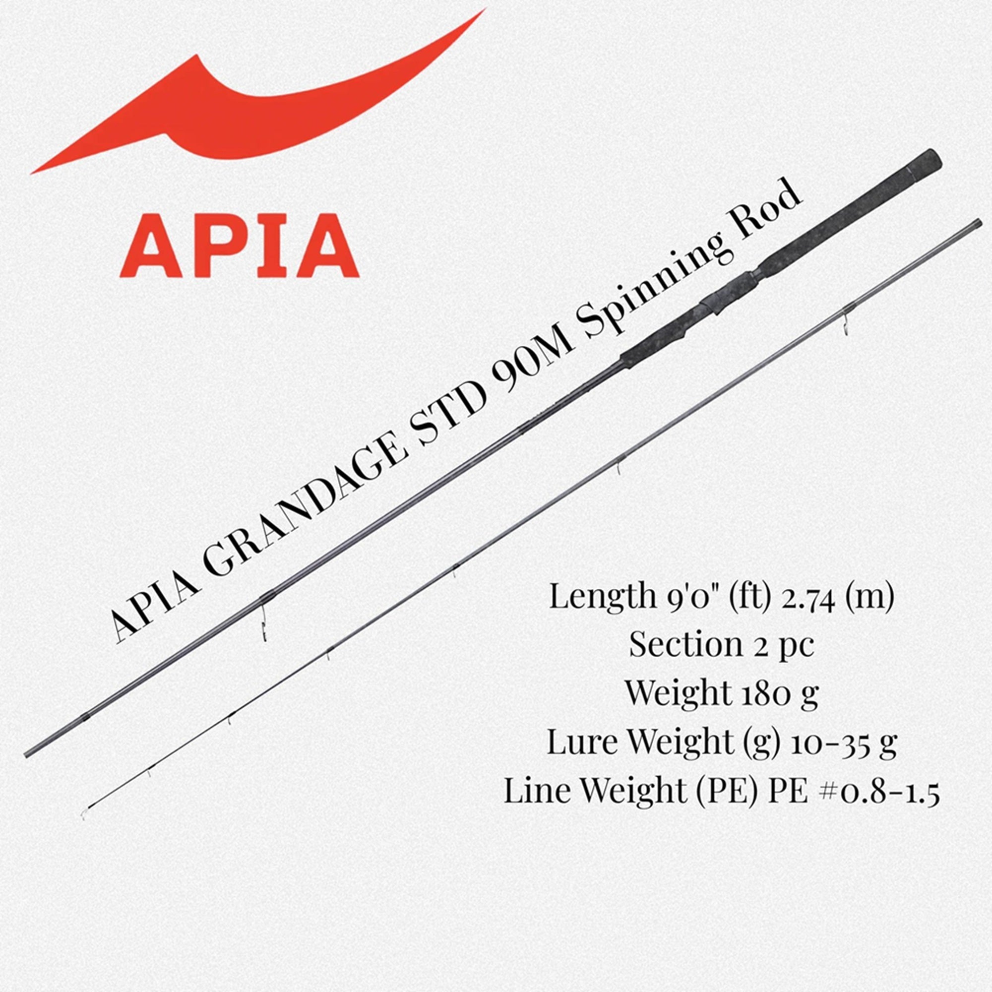 Apia Rod Spinning Grandage STD 90M (6135)