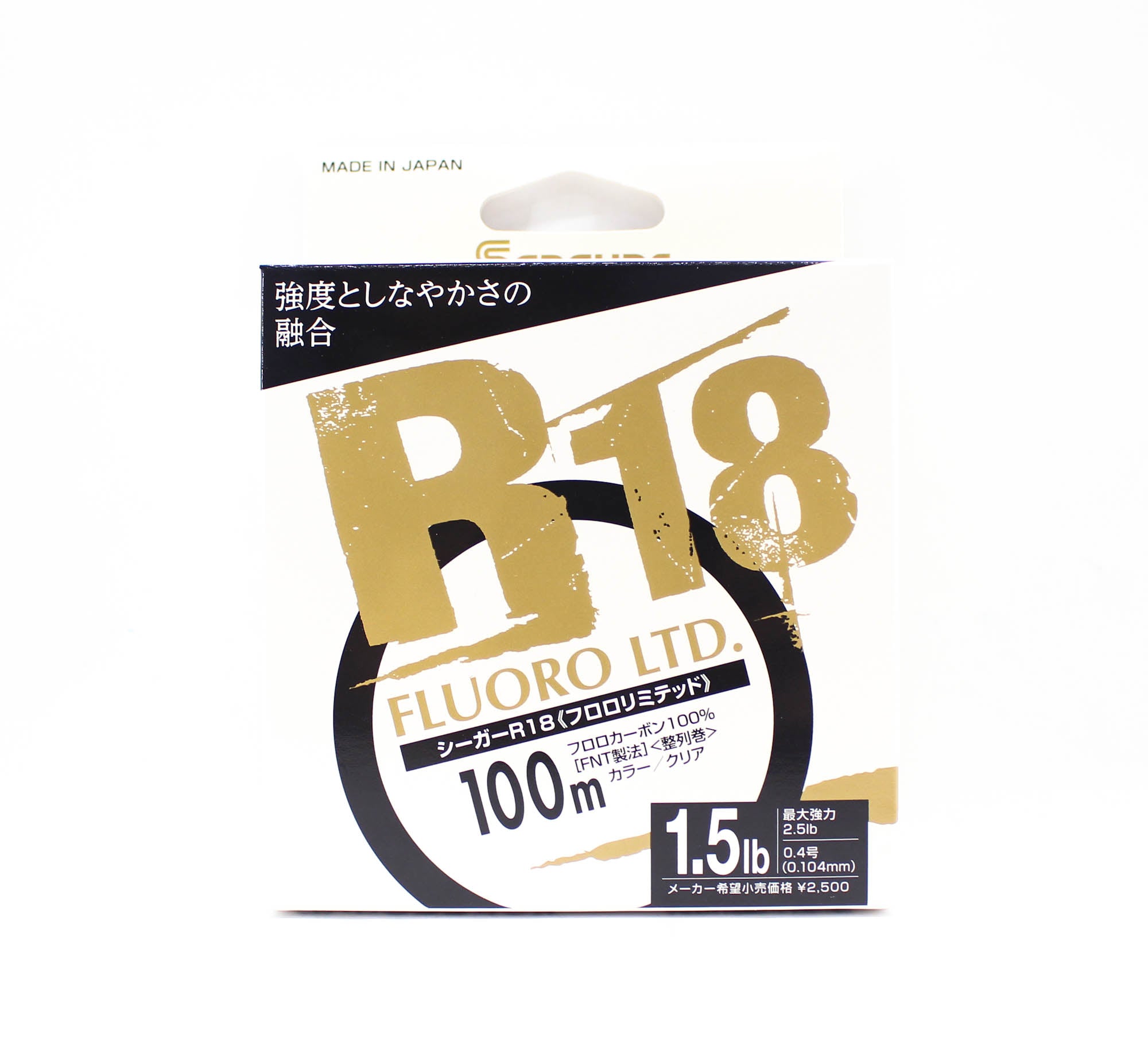 Seaguar Fluorocarbon R18F Fluoro Ltd Line 100m 1.5lb-0.104mm (0274)