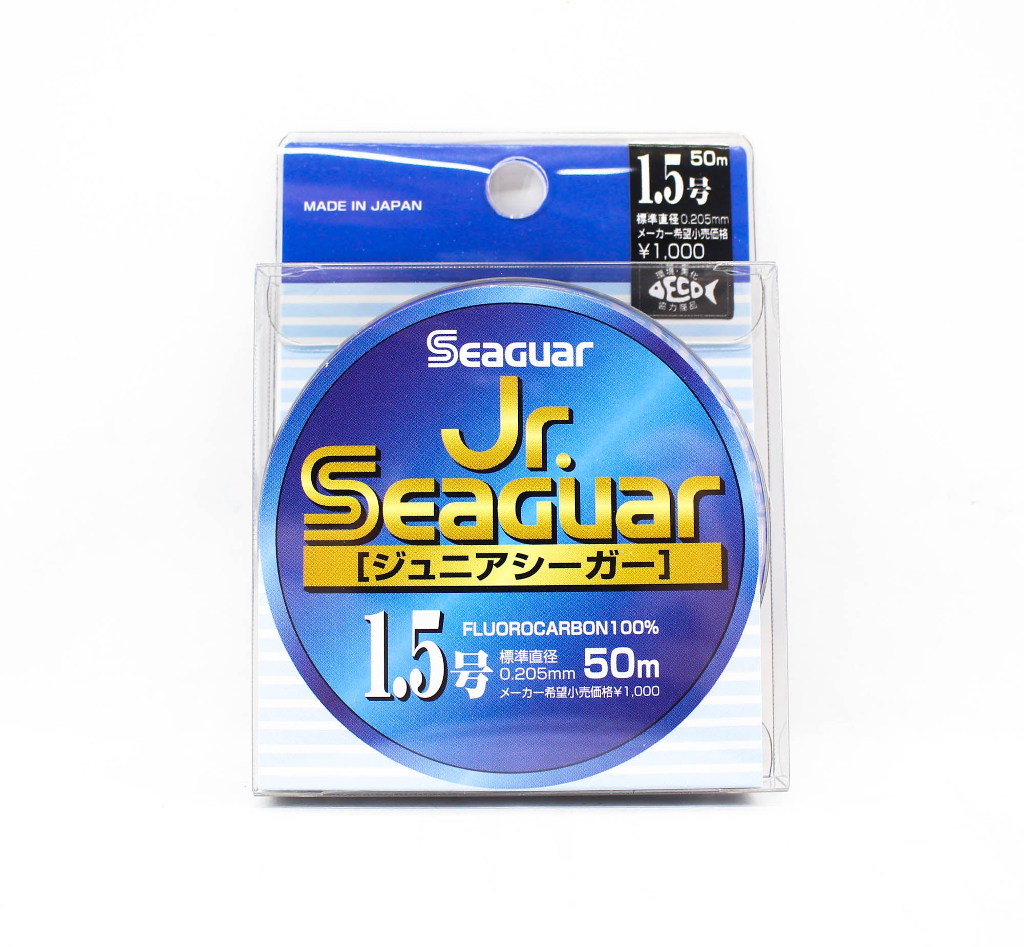 Seaguar Fluorocarbon JR Leader Line 50m Size 1.5 6lb 0.205mm (2237)