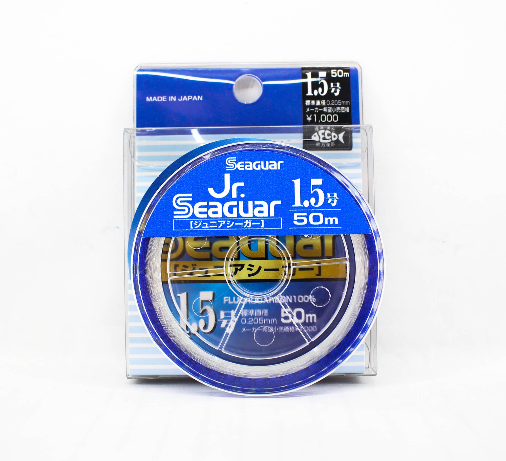 Seaguar Fluorocarbon JR Leader Line 50m Size 1.5 6lb 0.205mm (2237)