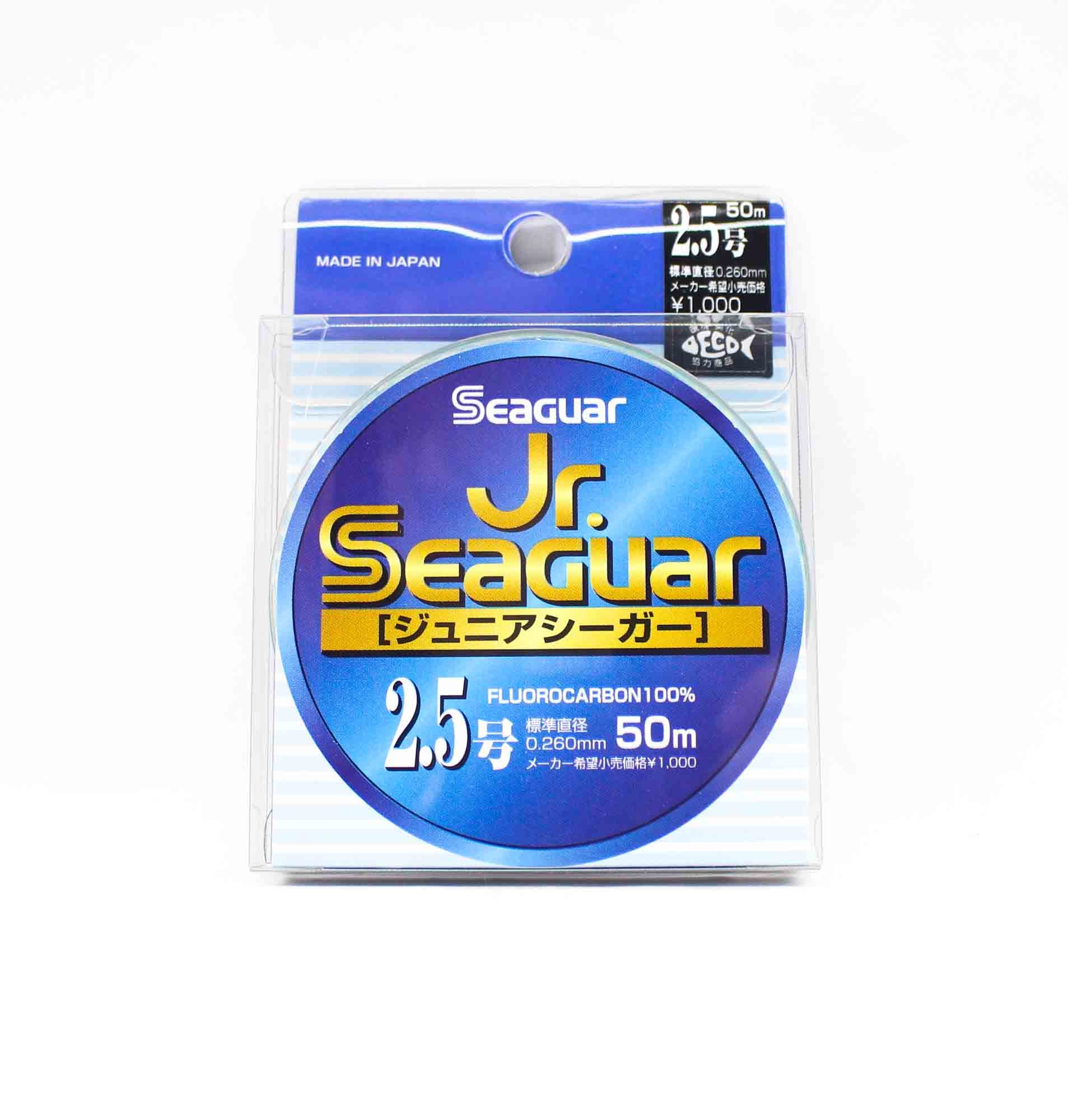Seaguar Fluorocarbon JR Leader Line 50m Size 2.5 10lb 0.26mm (2268)