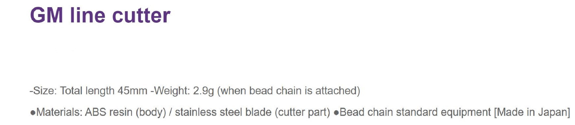 Golden Mean GM Line Cutter Black (2022)