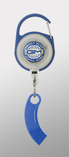 Golden Mean GM Pin on Reel and Line Cutter Carabina 65cm Blue (3067)