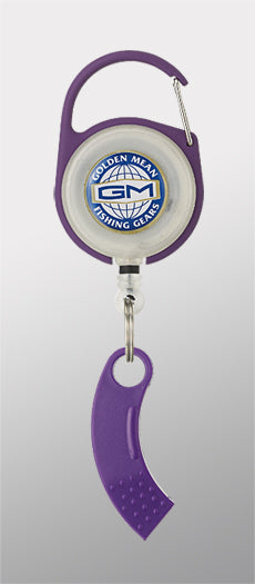 Golden Mean GM Pin on Reel and Line Cutter Carabina 65cm Purple (3081)