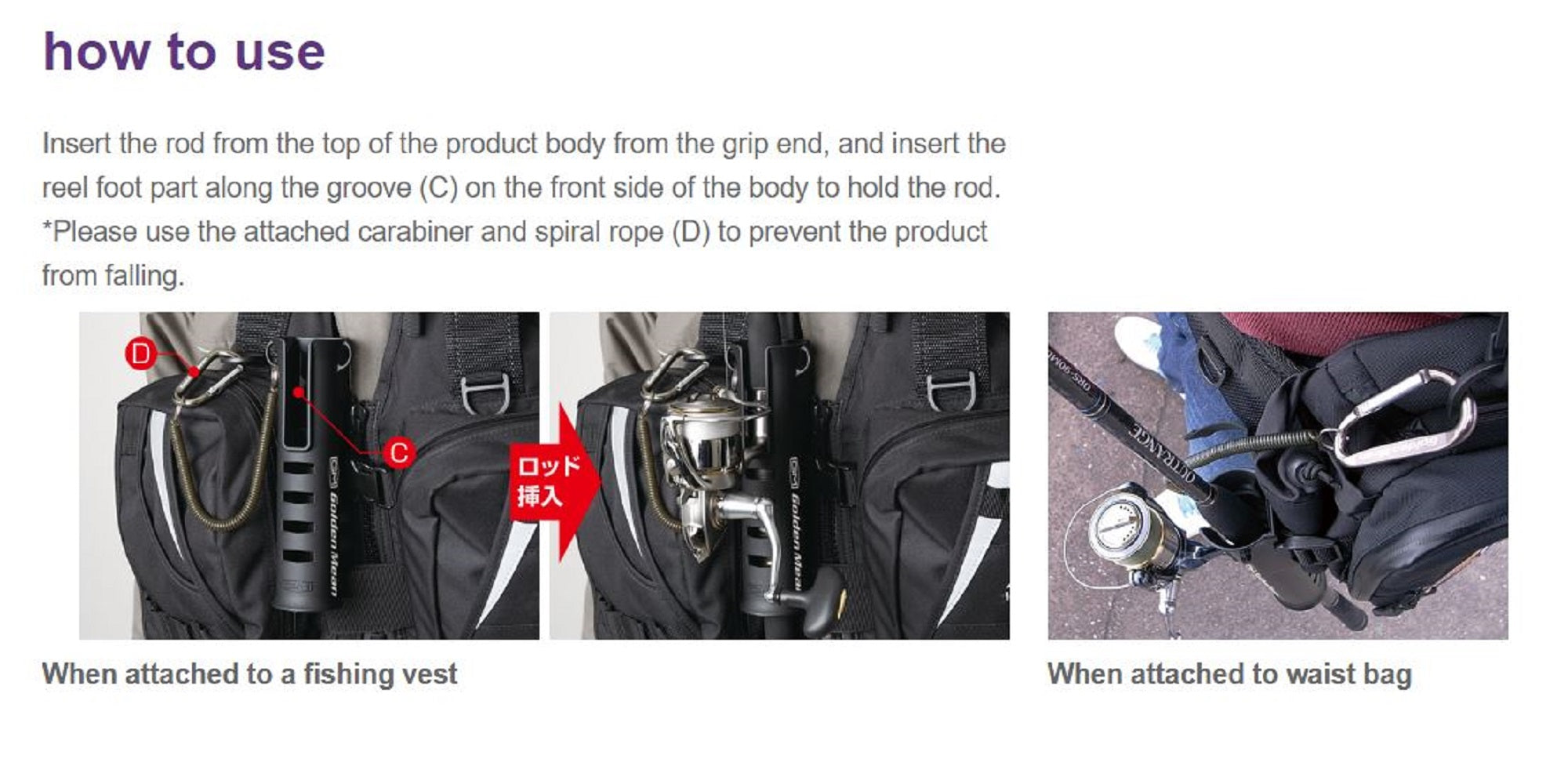 Golden Mean Rod Post Holder SP Blue (3128)