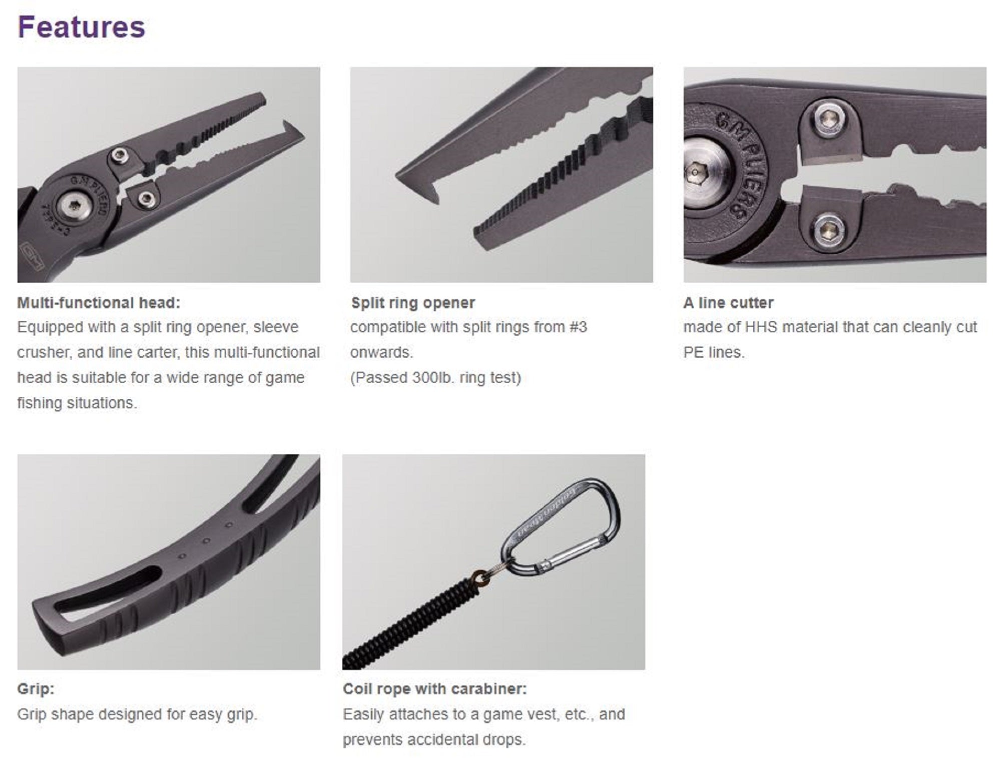 Golden Mean Fishing Pliers Type 3 183 grams 170 mm Aurora (3944)