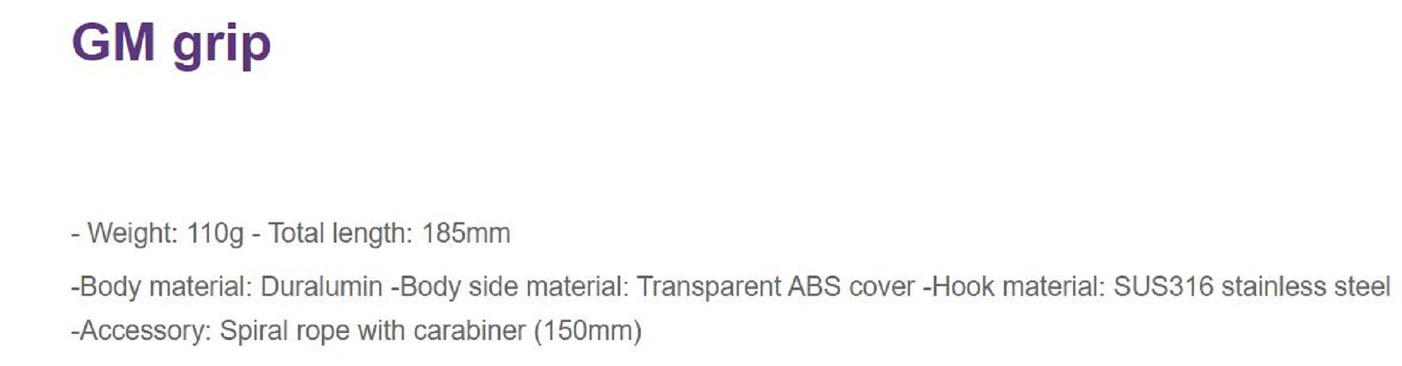 Golden Mean Grip Custom Fish Grip 185 mm 110 grams Red (4019)