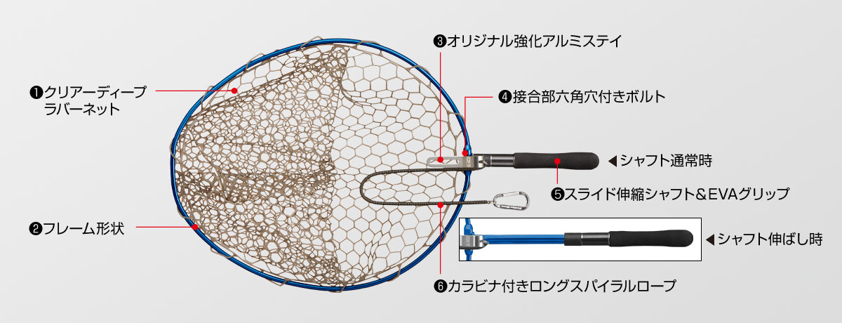 Golden Mean Wading Net Rubber Mesh 570 x 480 mm Gun Metal (4095)