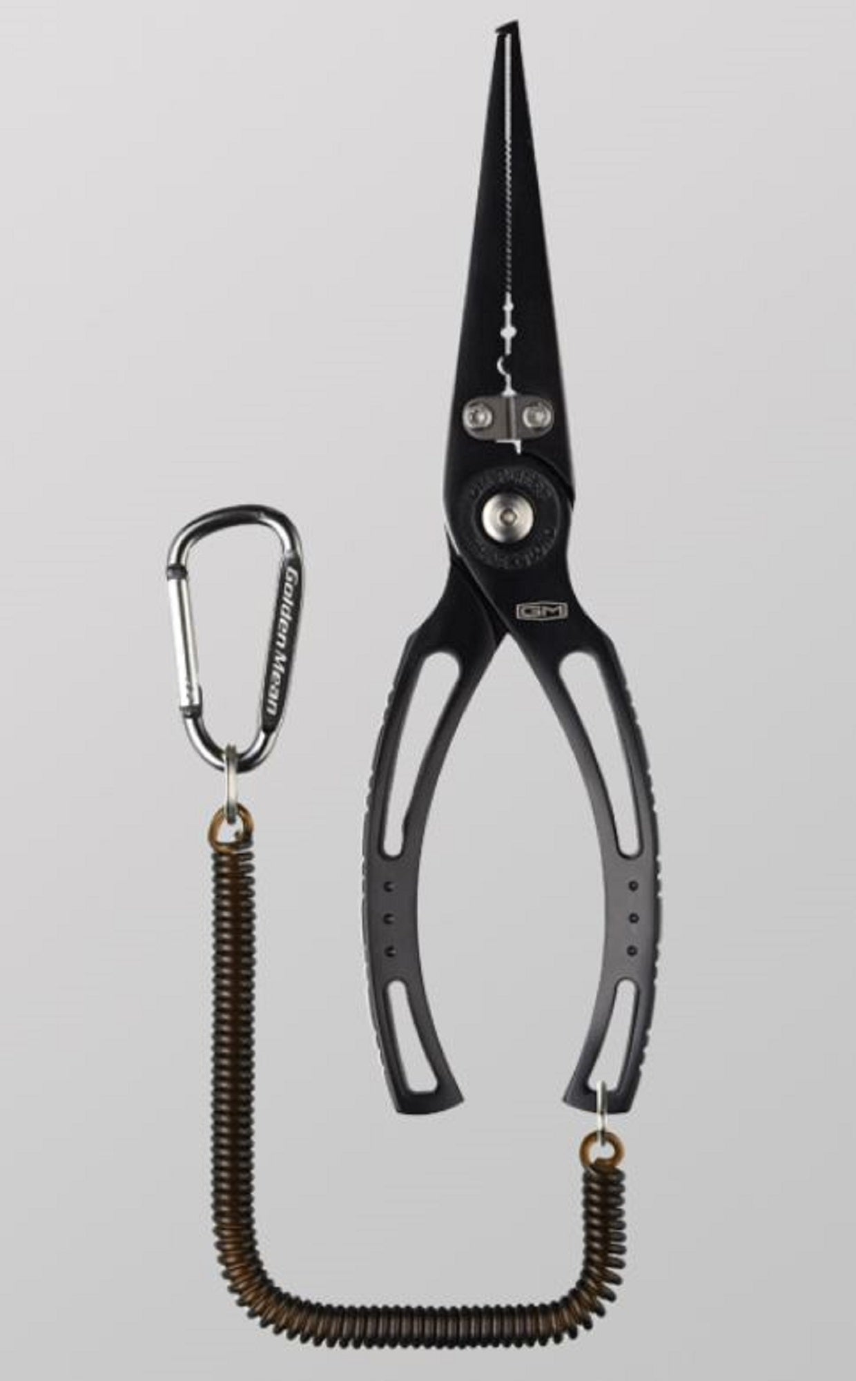 Golden Mean Fishing Pliers Type 3 Long Nose 195 grams 196 mm Black (4118)