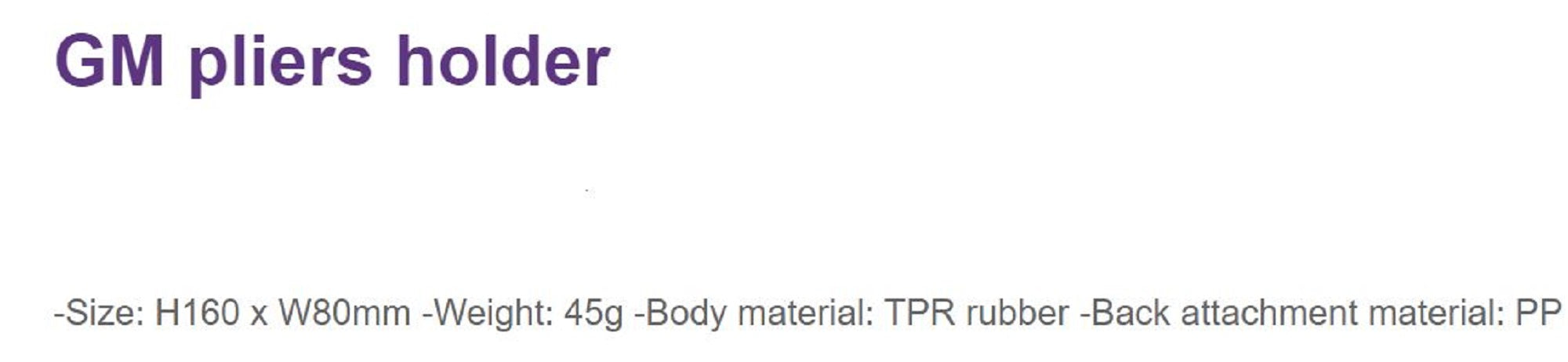 Golden Mean Plier Holder 45 grams 160 x 80 mm Blue (4149)