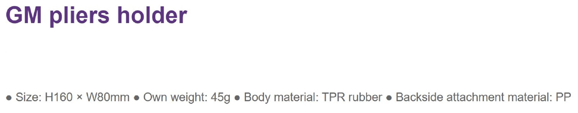 Golden Mean Plier Holder 45 grams 160 x 80 mm Red (4156)