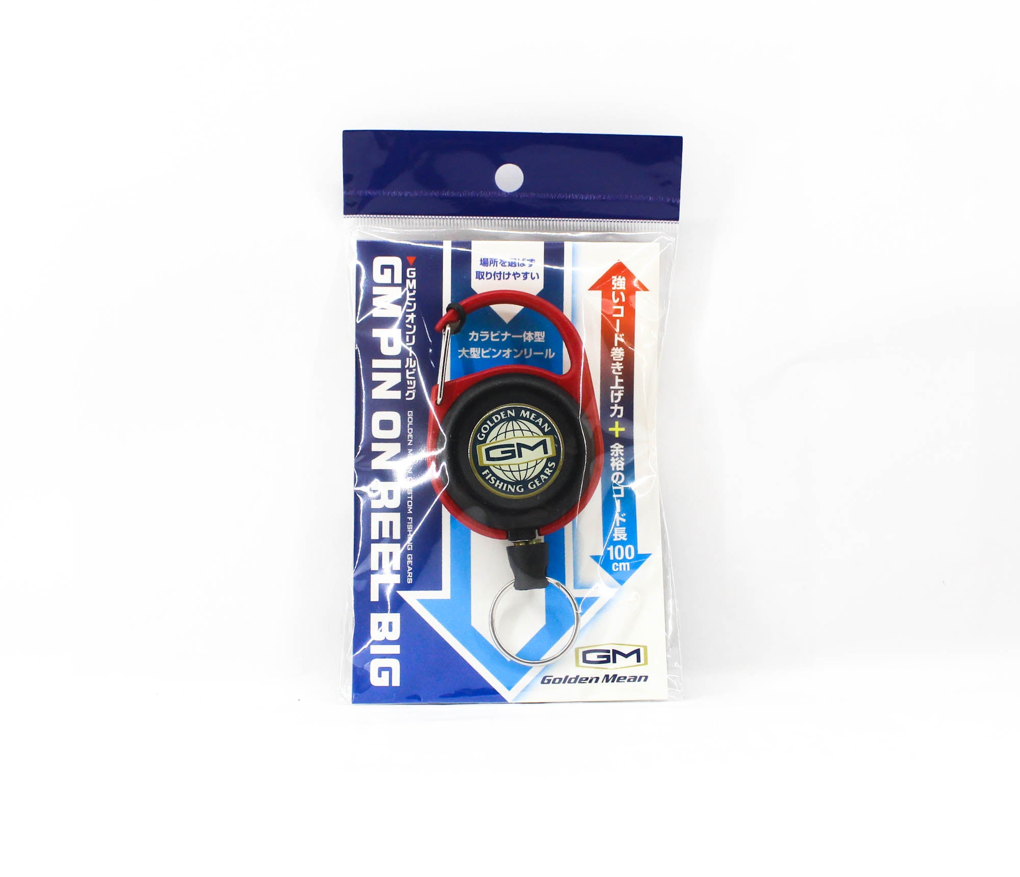 Golden Mean GM Pin on Reel Big Carabina 100cm Red (6174)