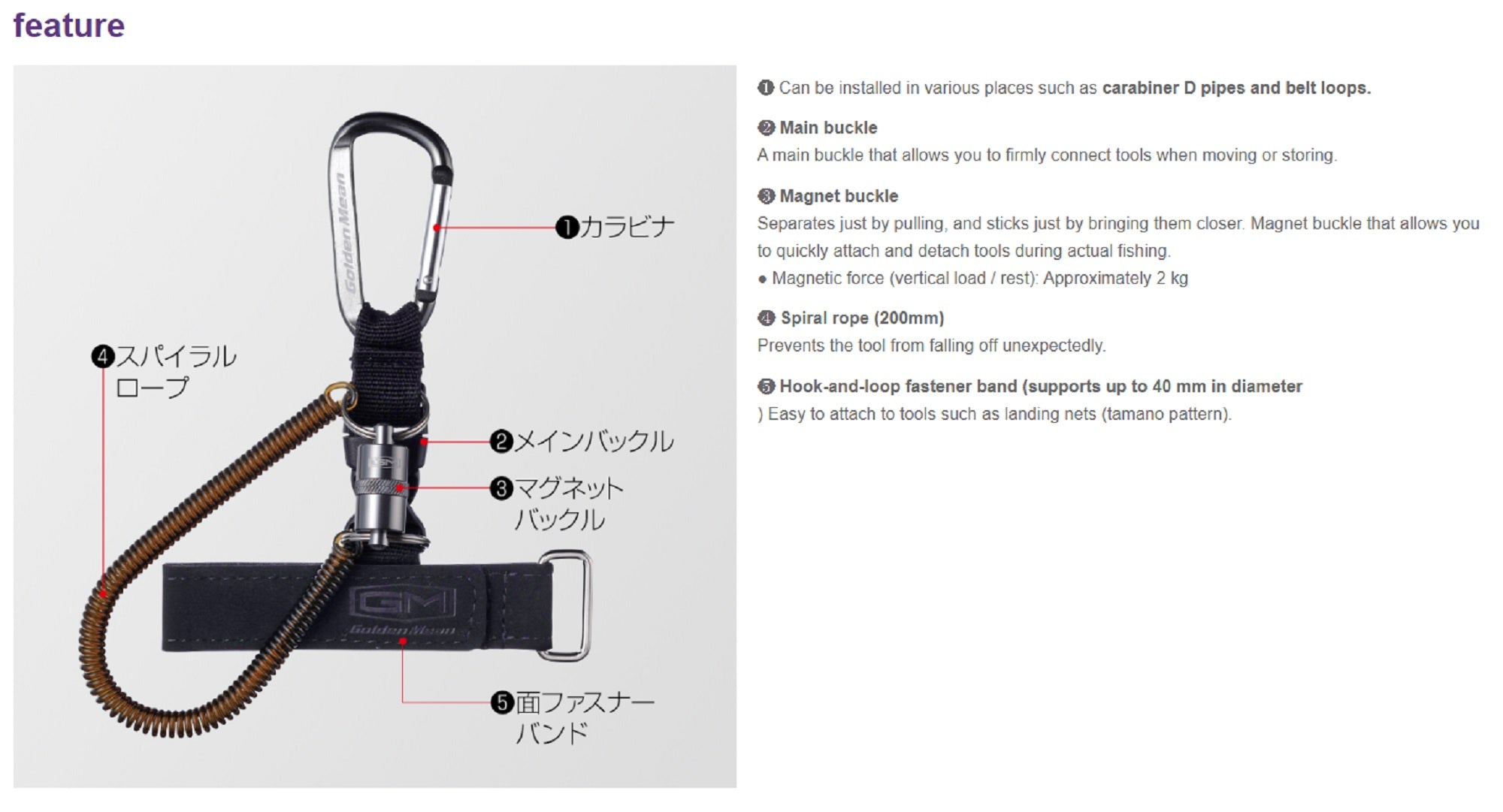 Golden Mean Multi Landing Holder Magnetic Blue (6631)