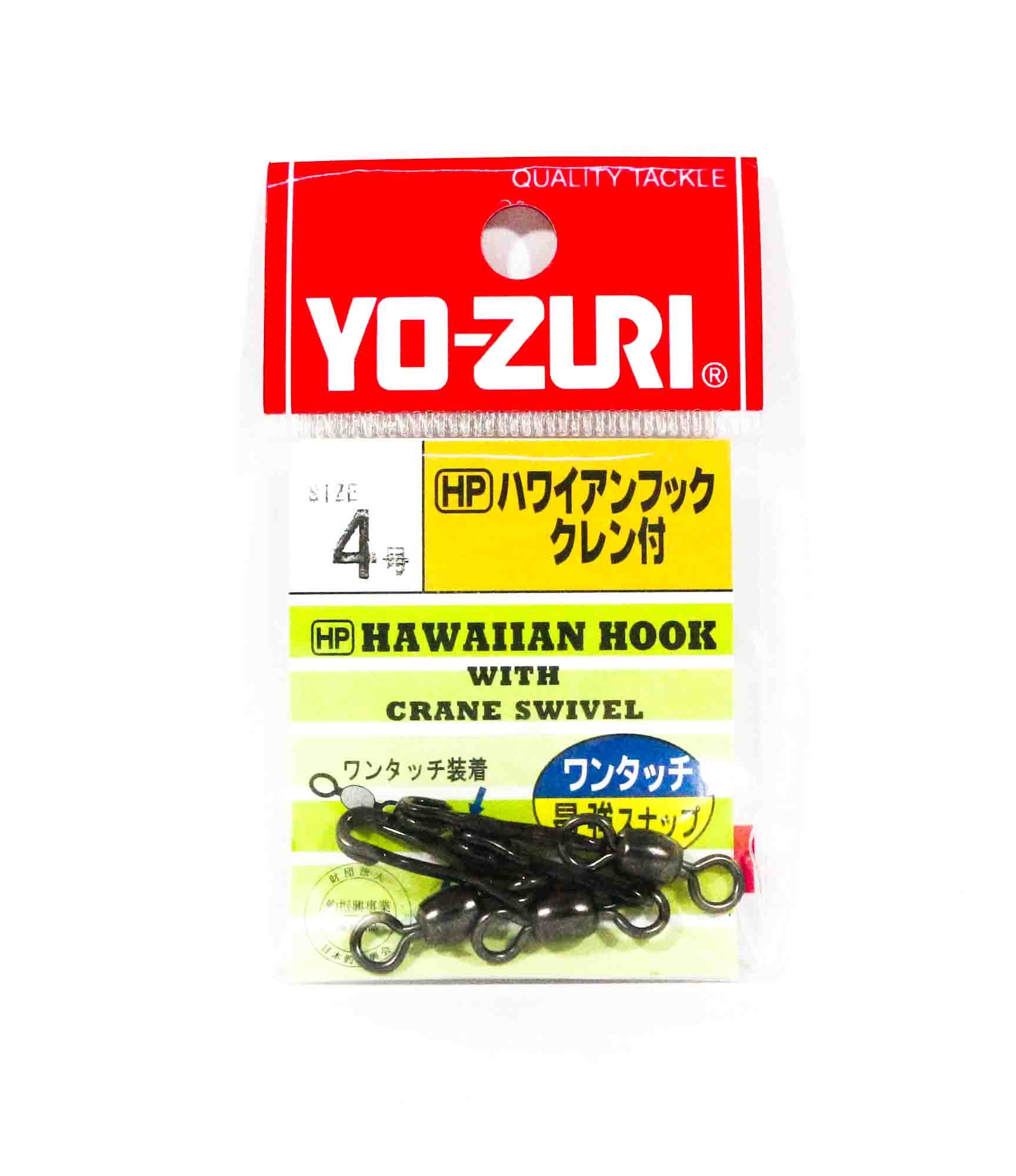 Yo Zuri Hawaiian Snap With Crane Swivel Black Size 4 J669 (6698)