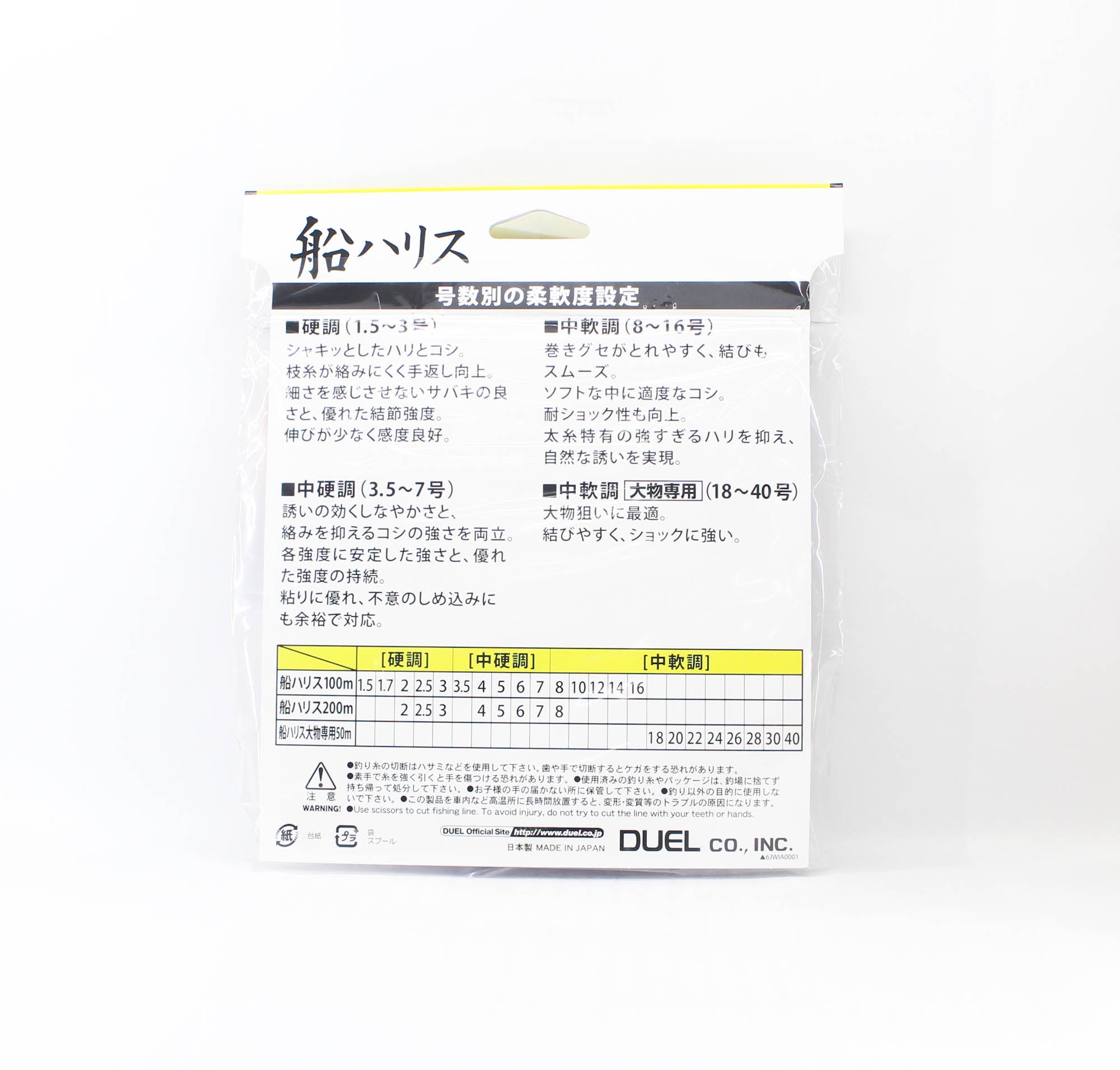 Yo Zuri Duel Fune Leader Fluorocarbon 100m Size 3.5 14lb H1269 (3536)