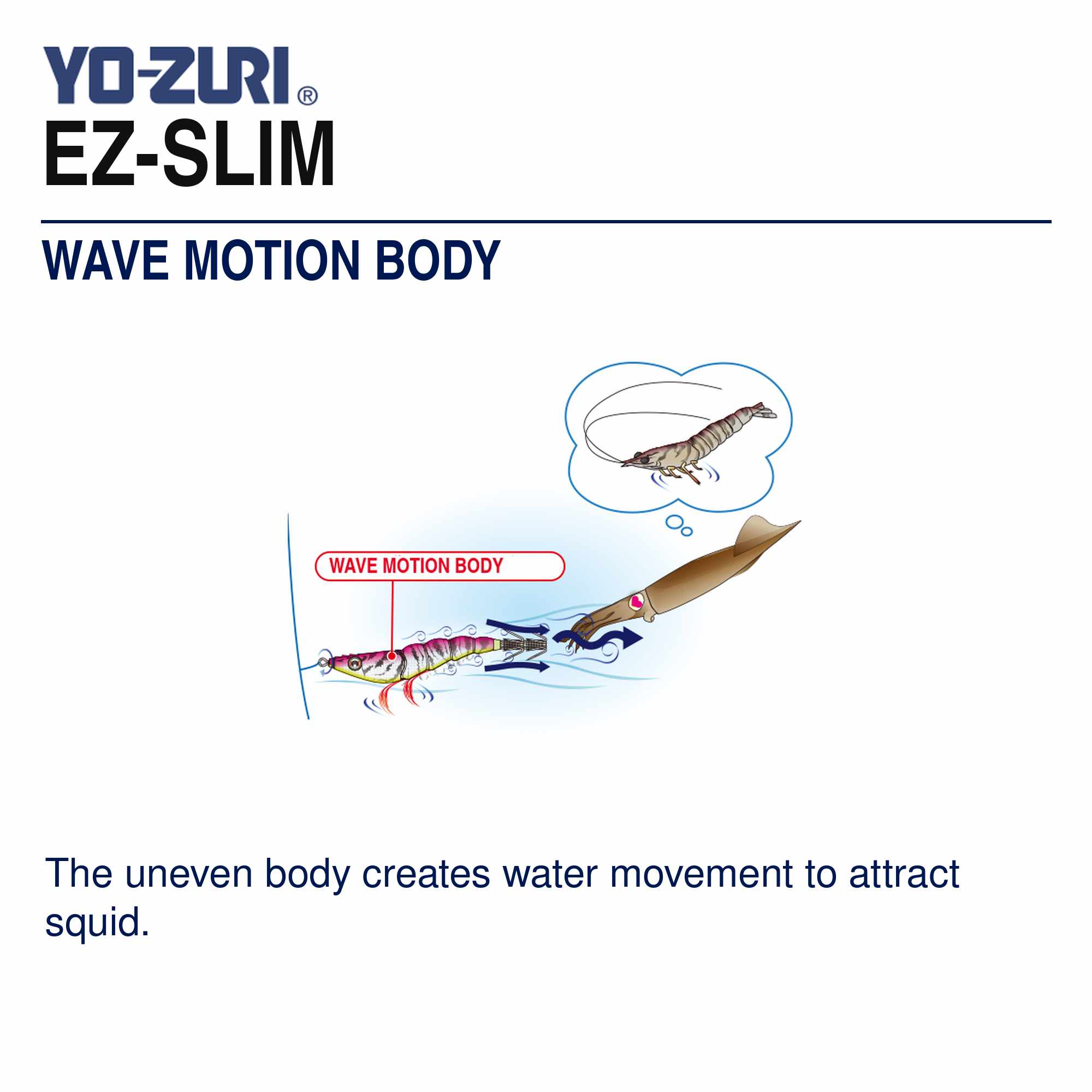Yo Zuri EZ Slim Cloth 95mm Squid Jig A1627-LRH (8652)