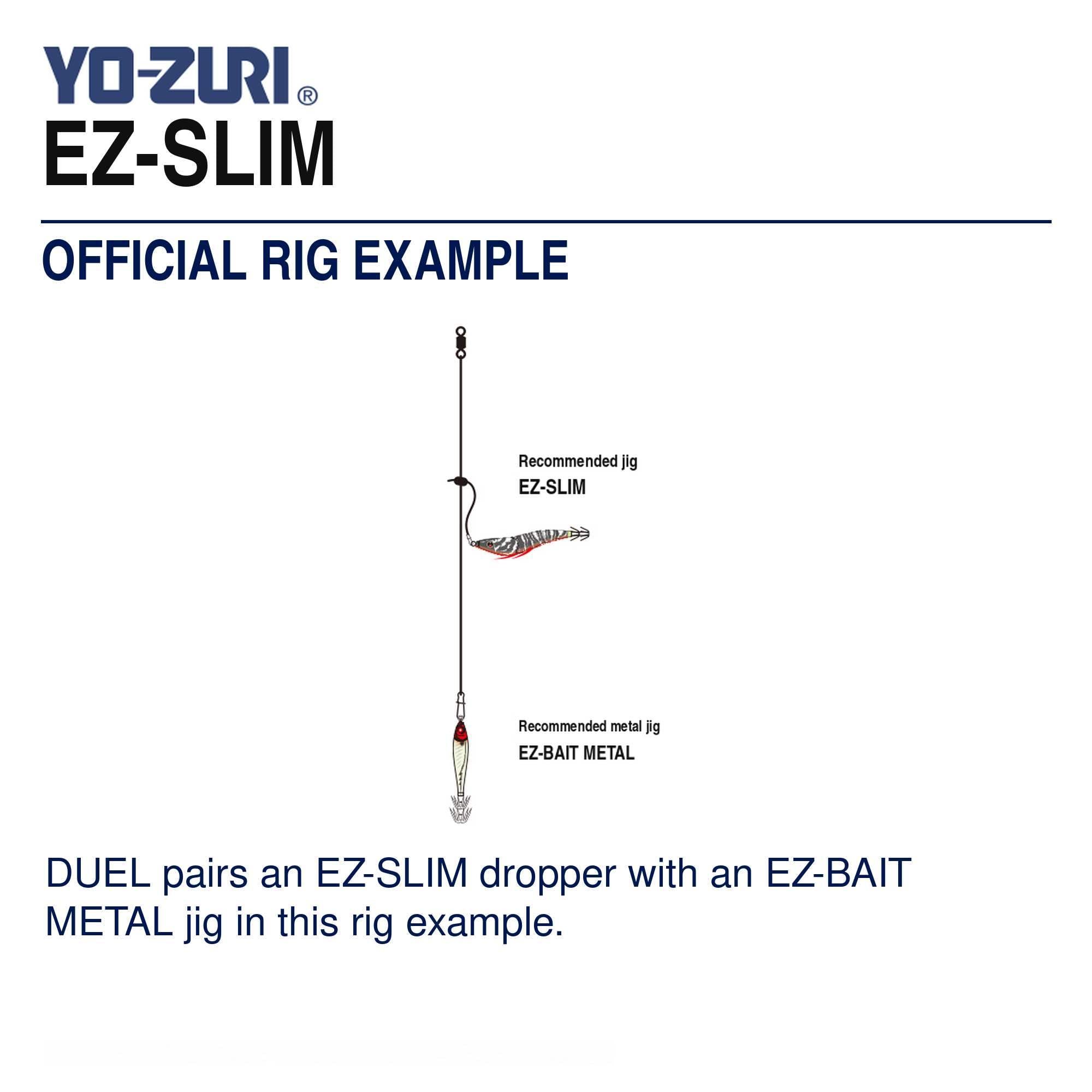 Yo Zuri EZ Slim Cloth 95mm Squid Jig A1627-LRH (8652)