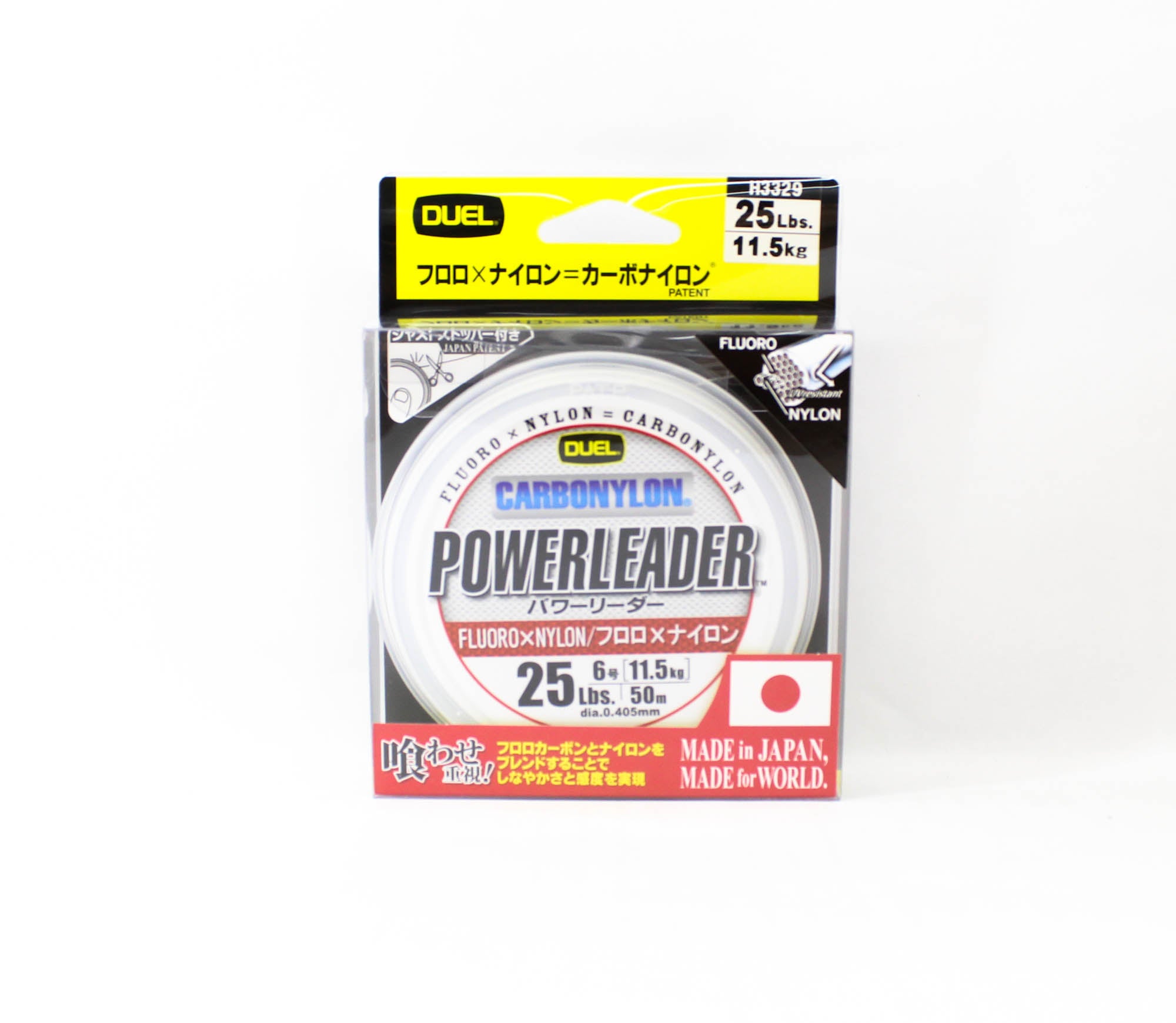 Yo Zuri Duel Powerleader Fluorocarbon Nylon Blend 50m 25lb H3329 (1059)