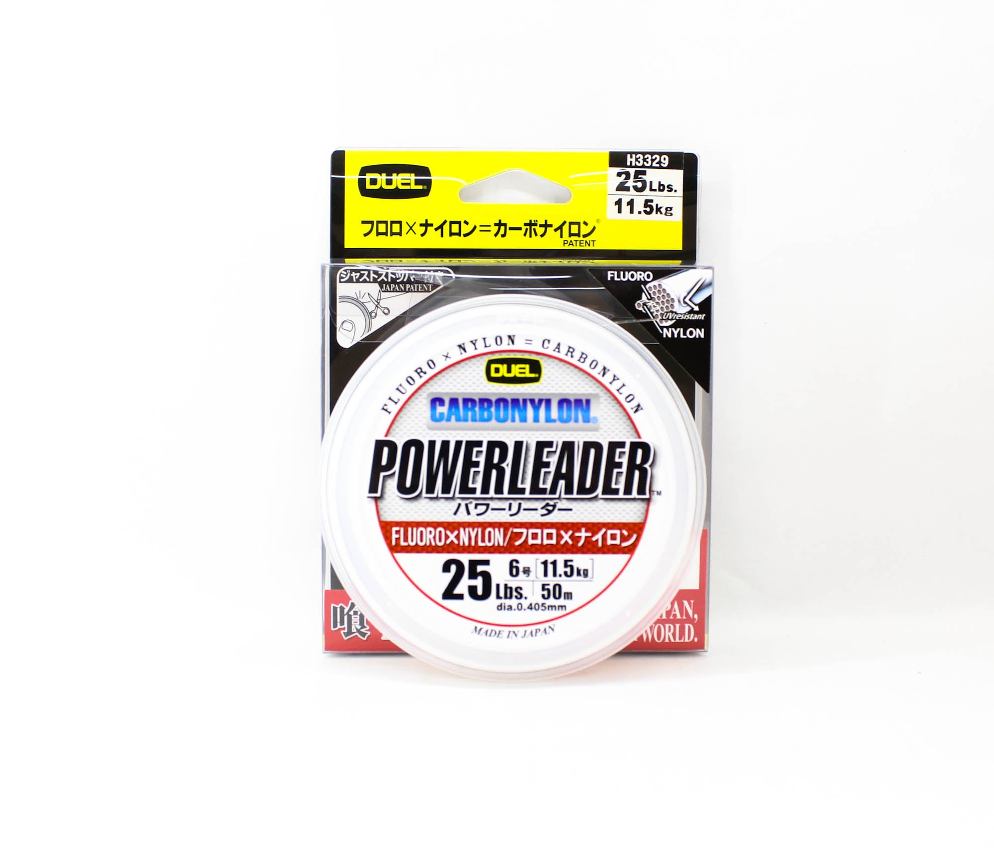 Yo Zuri Duel Powerleader Fluorocarbon Nylon Blend 50m 25lb H3329 (1059)