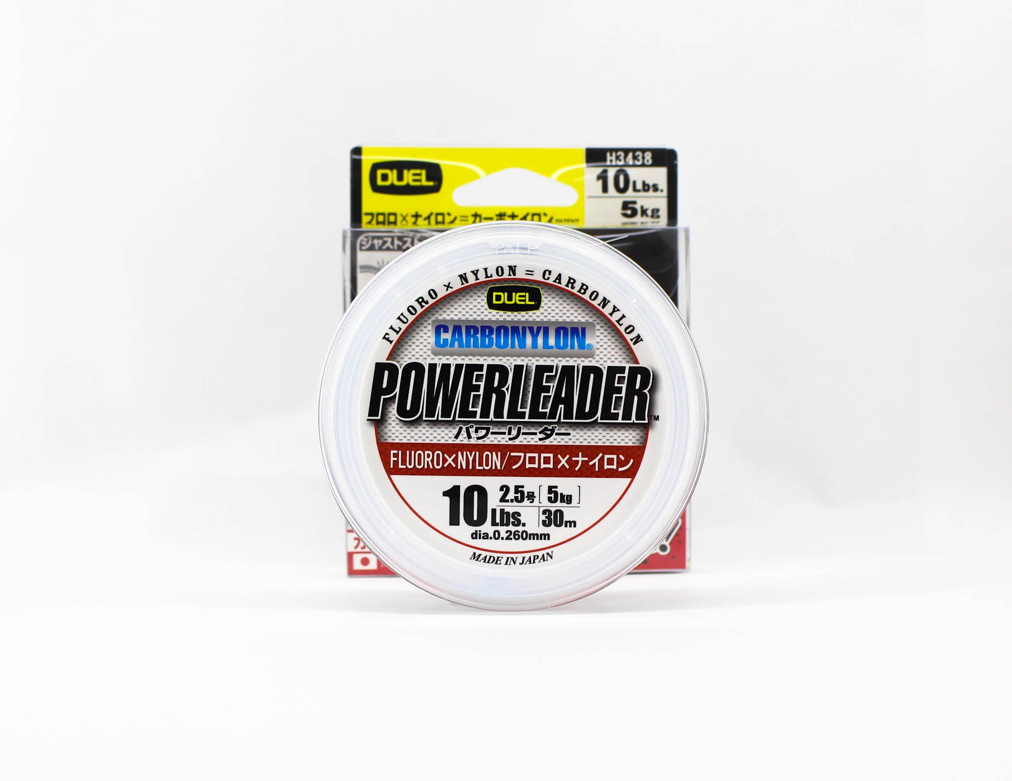 Yo Zuri Duel Powerleader Fluorocarbon Nylon Blend 30m 10lb 0.26mm H3438