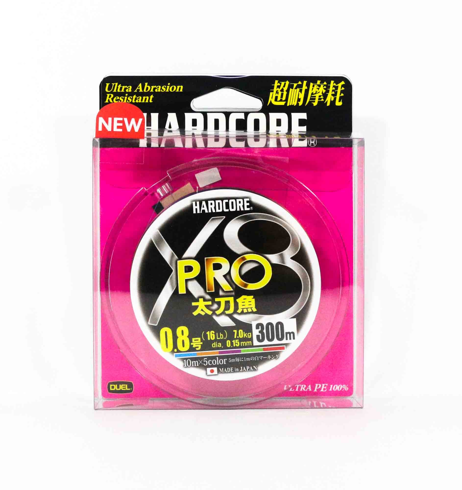 Yo Zuri Duel P.E Line X8 Pro Tachiuo 300m P.E 0.8 7.0Kg 5 Color H3937