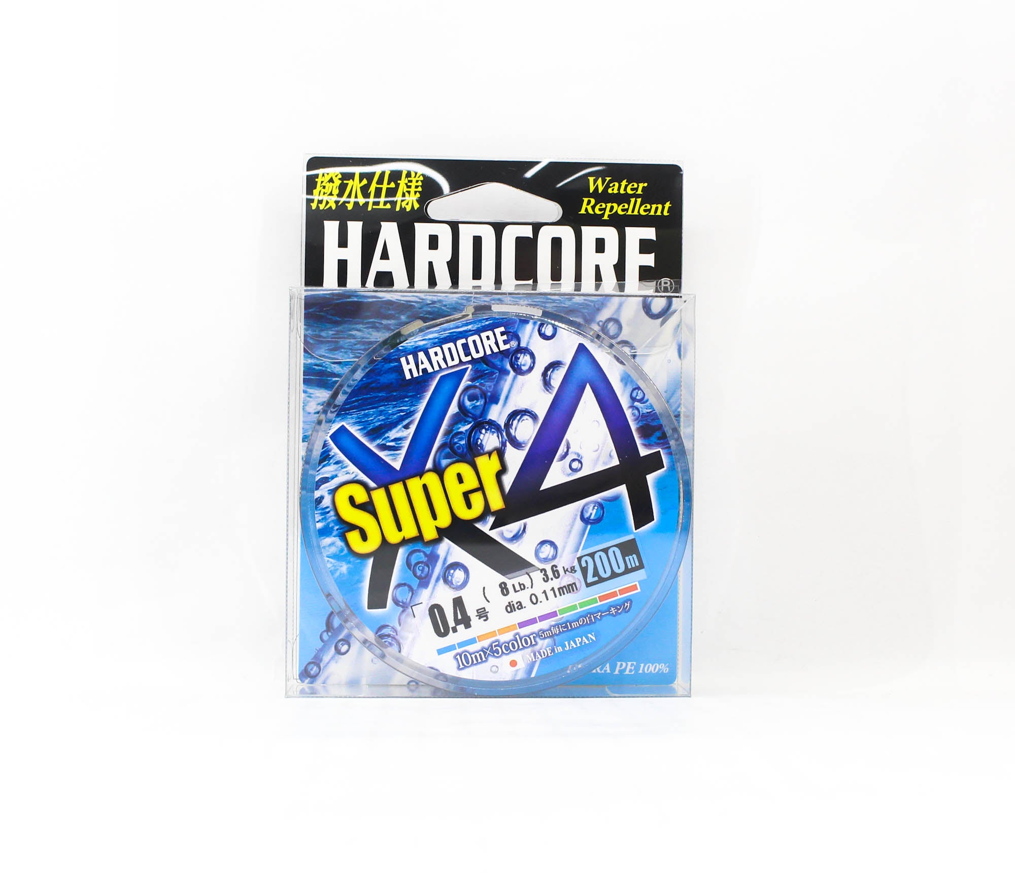 Yo Zuri Duel P.E Line Hardcore Super X4 200m P.E 0.4 8lb H4303-5C (5224)