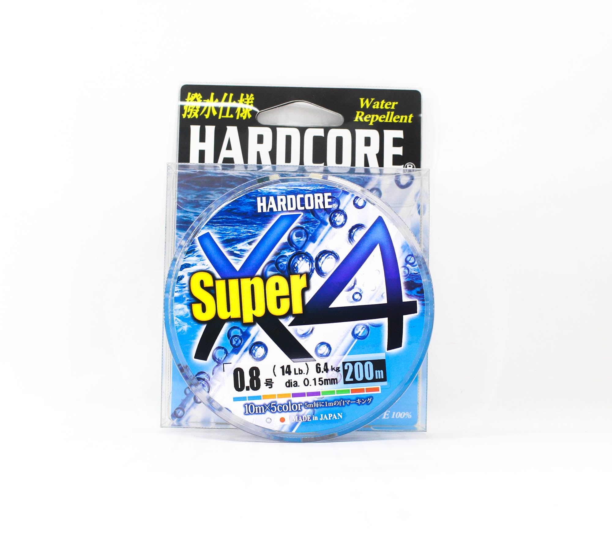 Yo Zuri Duel P.E Line Hardcore Super X4 200m P.E 0.8 14lb H4305-5C (5248)