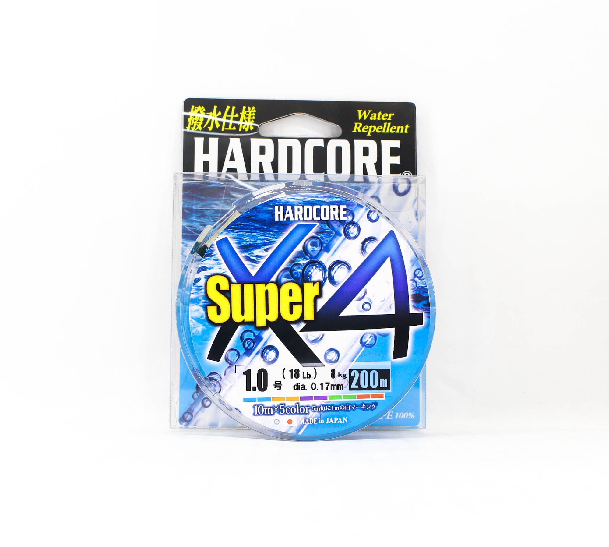 Yo Zuri Duel P.E Line Hardcore Super X4 200m P.E 1.0 18lb H4306-5C (5255)