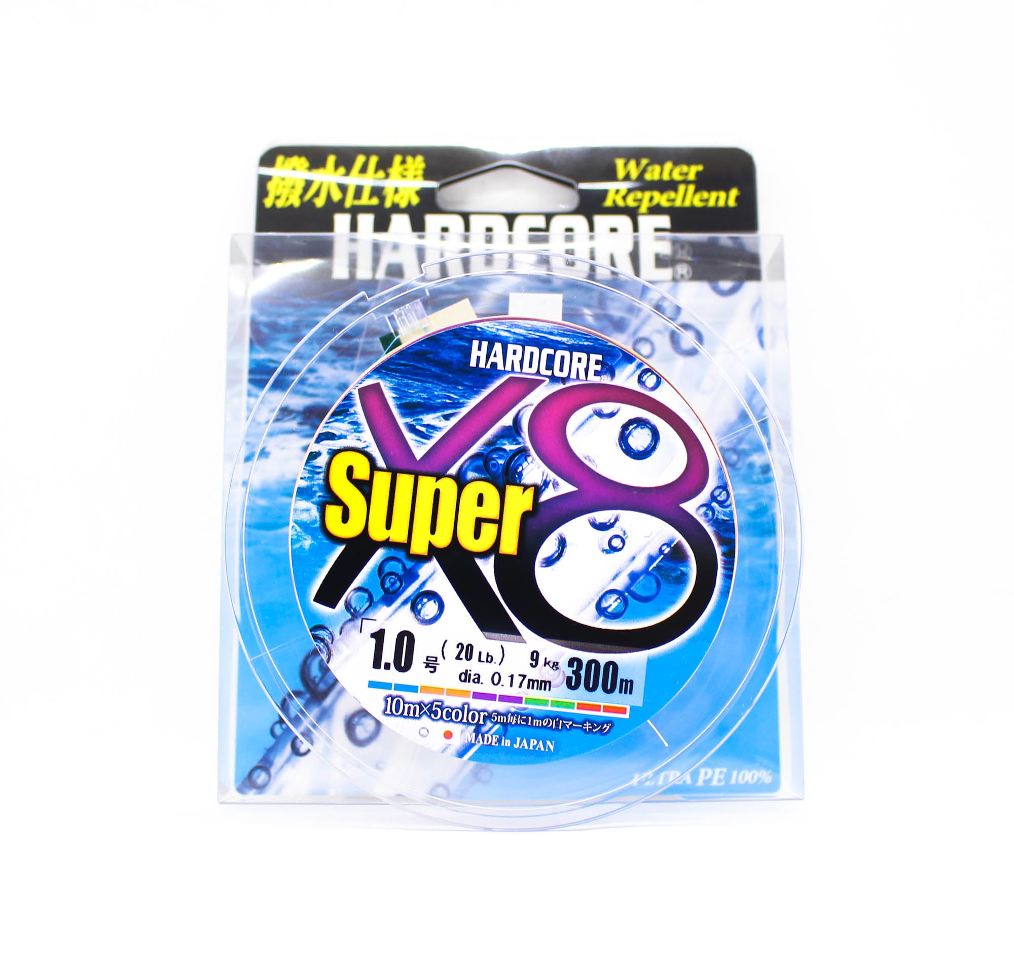 Yo Zuri Duel P.E Line Hardcore Super X8 300m P.E 1.0 20lb H4322-5C (5415)