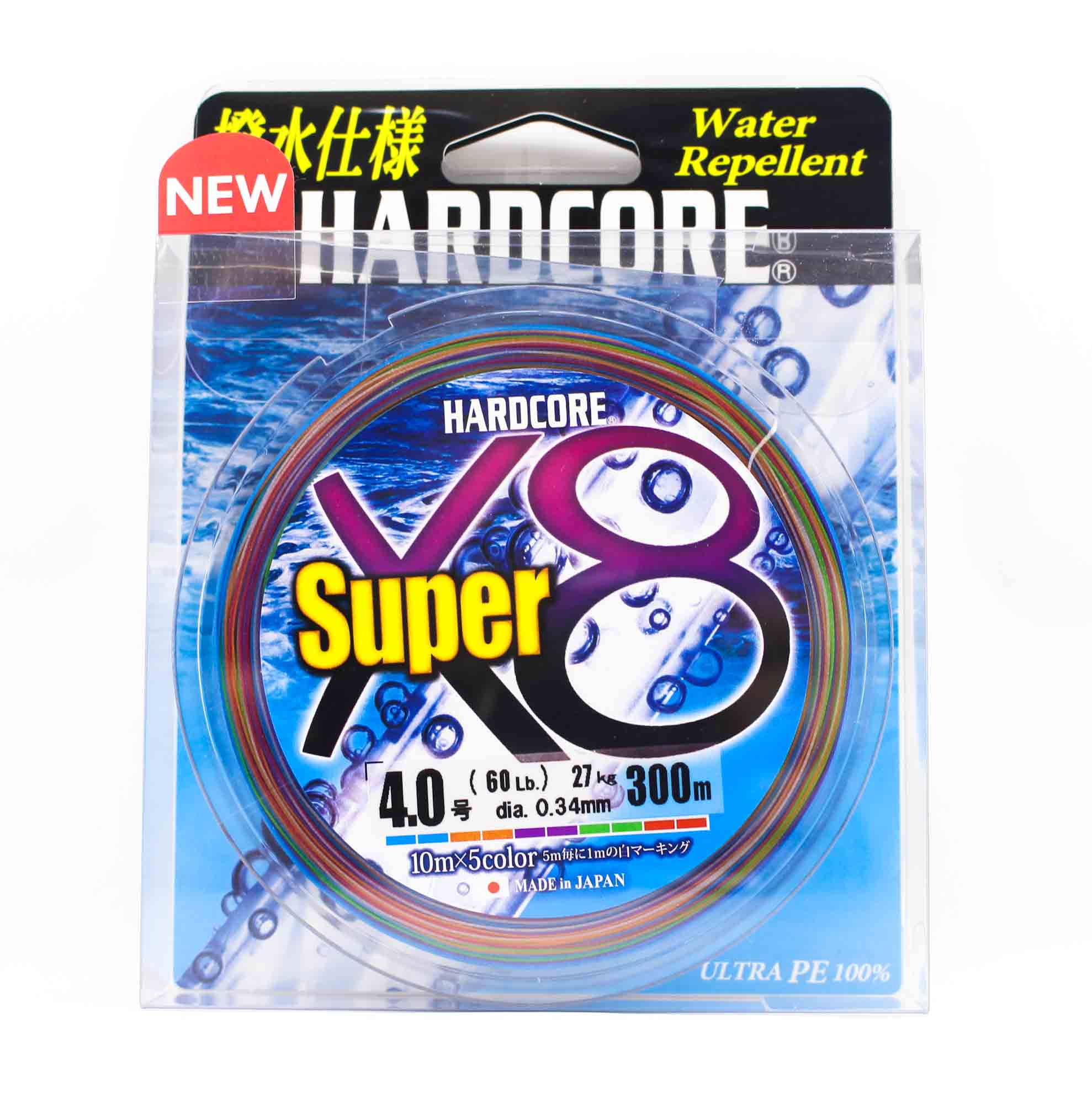 Yo Zuri Duel P.E Line Hardcore Super X8 300m P.E 4.0 60lb (0.34mm) H4328-5C