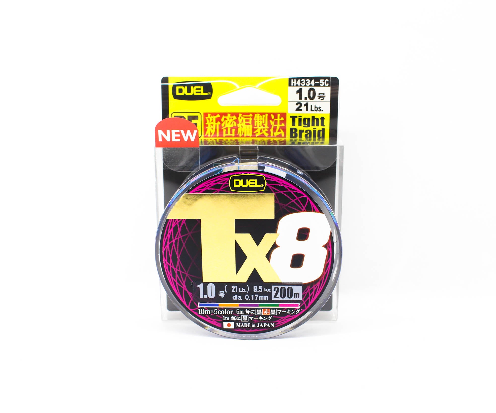 Yo Zuri Duel P.E Line TX8 200m P.E 1 9.5Kg (0.17mm) Multi H4334-5C