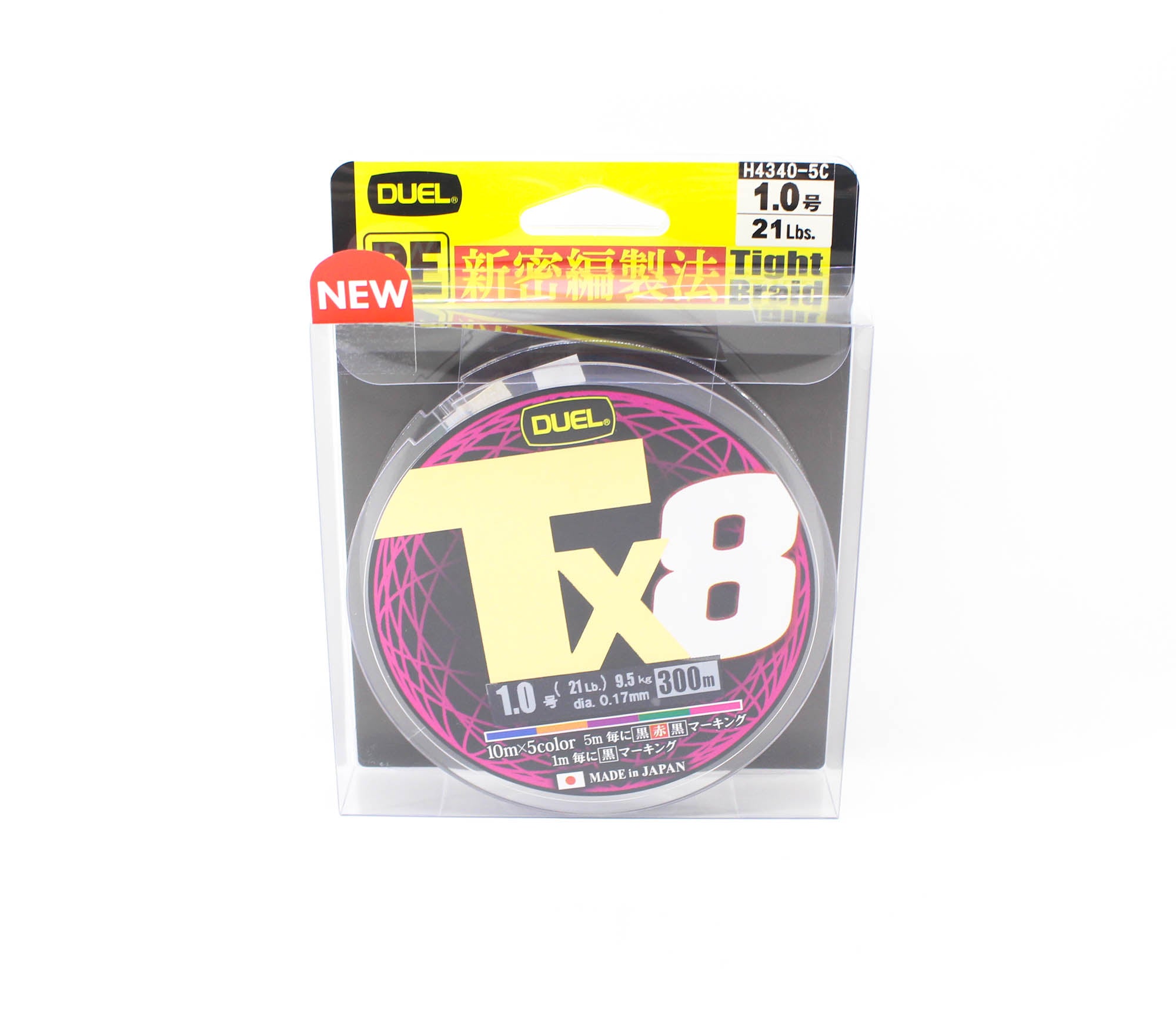 Yo Zuri Duel P.E Line TX8 300m P.E 1 9.5Kg (0.17mm) Multi H4340-5C