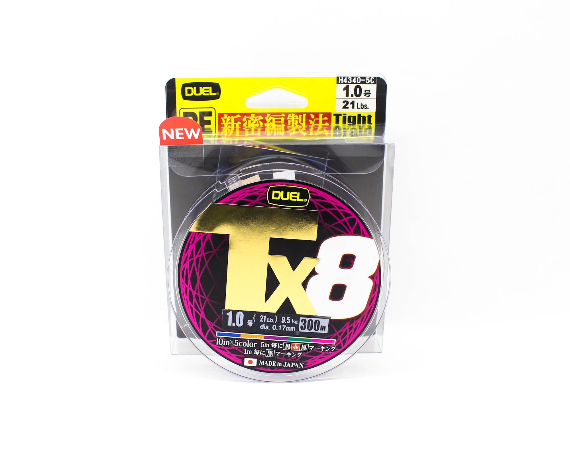 Yo Zuri Duel P.E Line TX8 300m P.E 1 9.5Kg (0.17mm) Multi H4340-5C