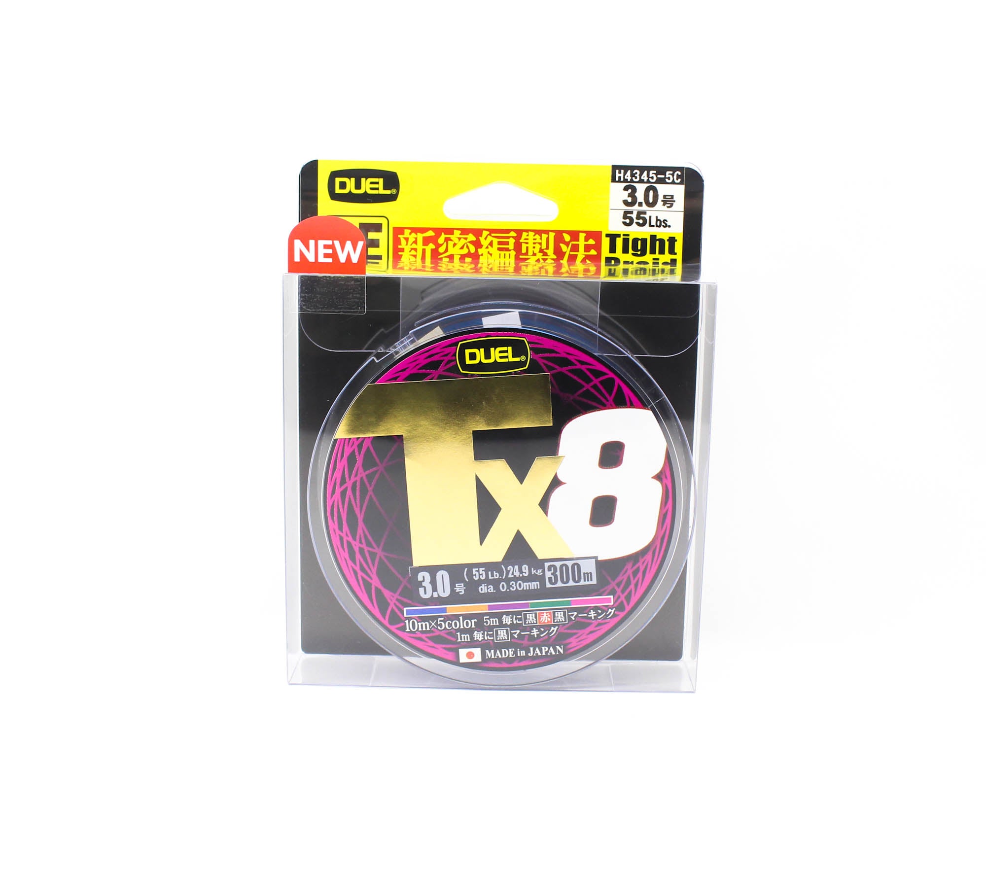 Yo Zuri Duel P.E Line TX8 300m P.E 3 24.9Kg (0.30mm) Multi H4345-5C