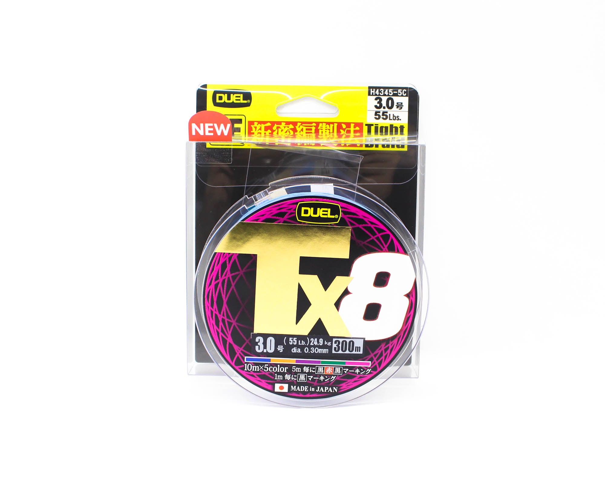 Yo Zuri Duel P.E Line TX8 300m P.E 3 24.9Kg (0.30mm) Multi H4345-5C