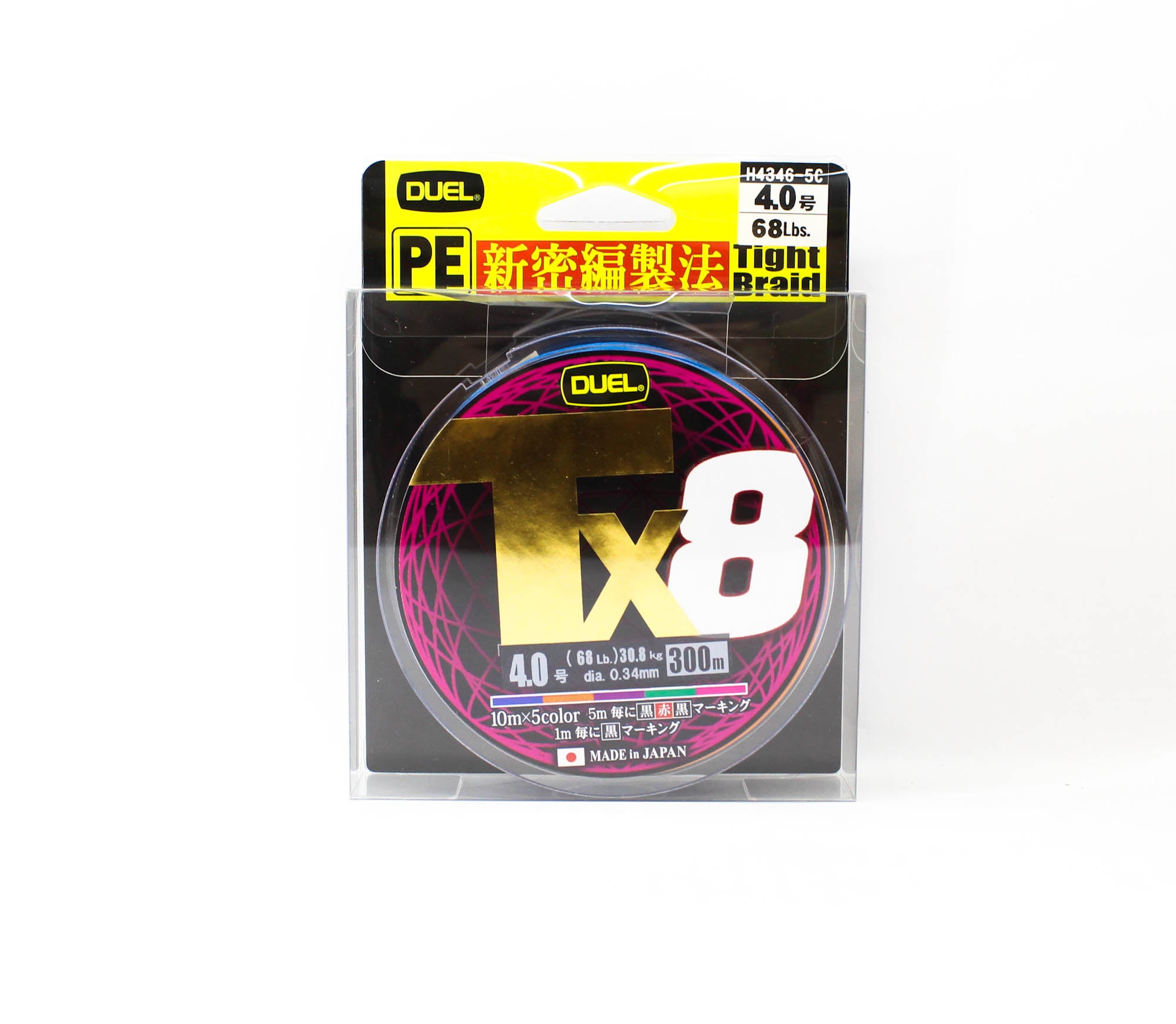 Yo Zuri Duel P.E Line TX8 300m P.E 4 30.8Kg (0.34mm) H4346-5C (2895)
