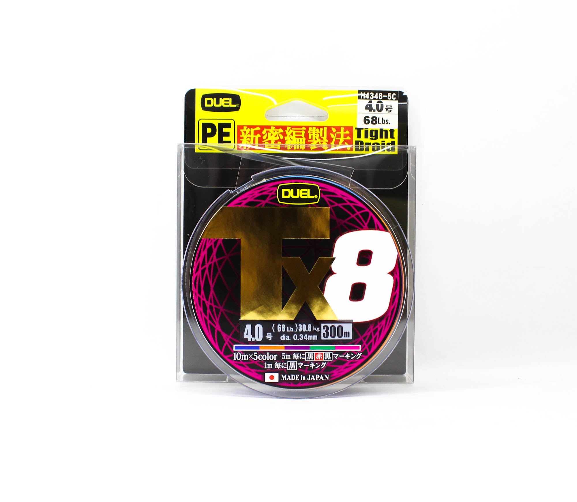 Yo Zuri Duel P.E Line TX8 300m P.E 4 30.8Kg (0.34mm) H4346-5C (2895)