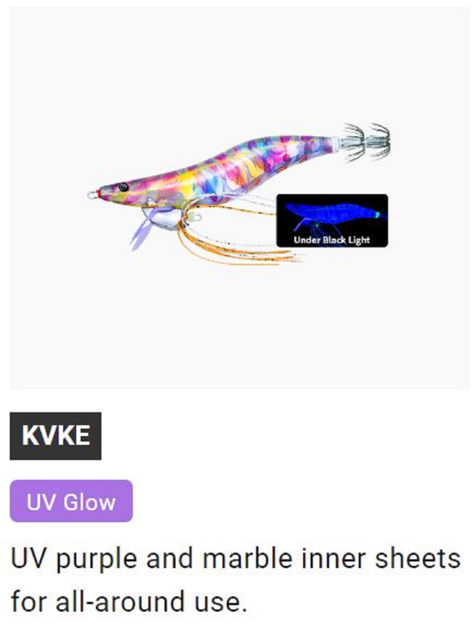 Yo Zuri Ebi-Q Squid Jig Sinking Lure Size 3.5 A1806-KVKE (3793)