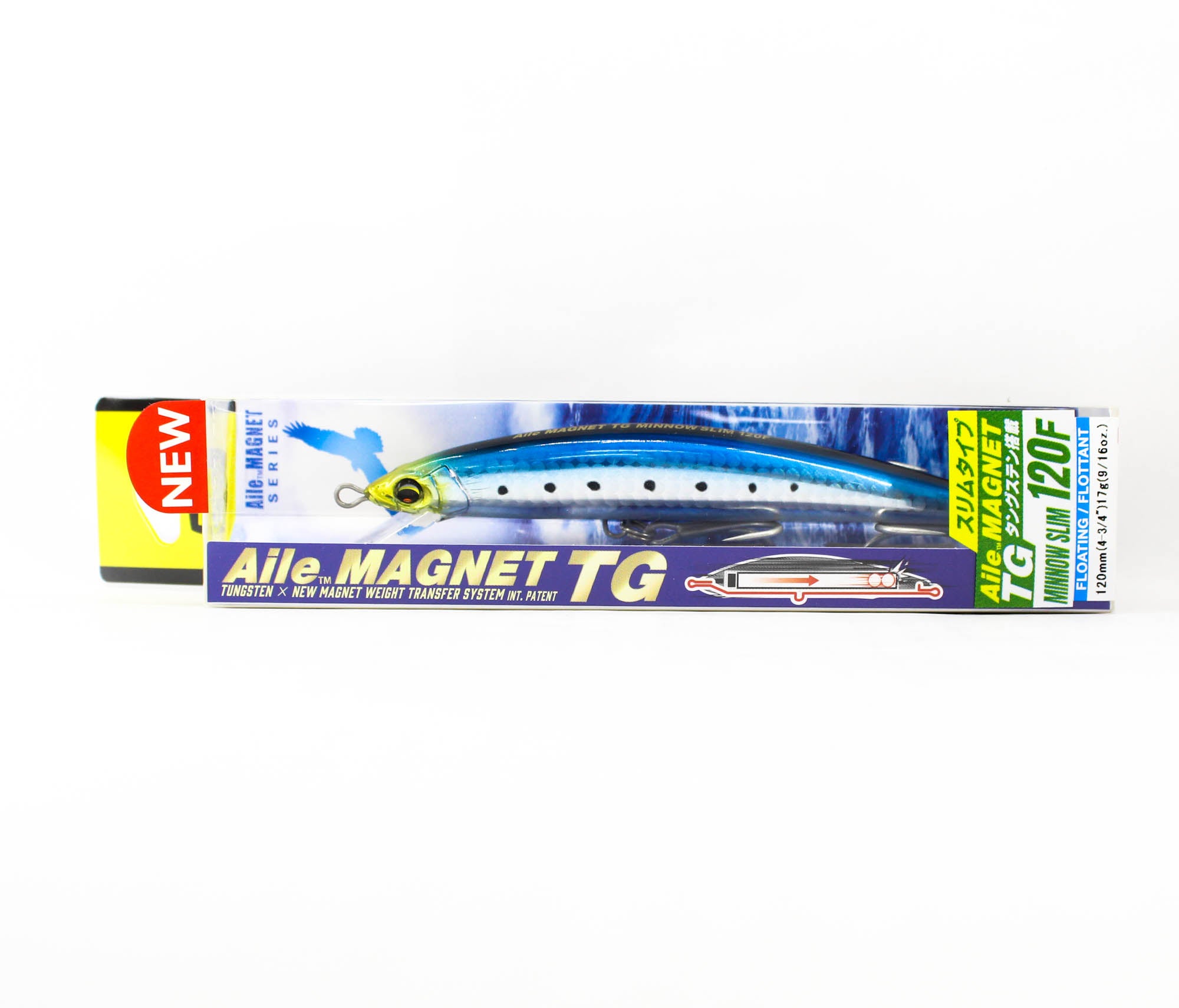 Yo Zuri Duel Alie Magnet TG Minnow Slim 120F Floating Lure F1257-HIW (7653)